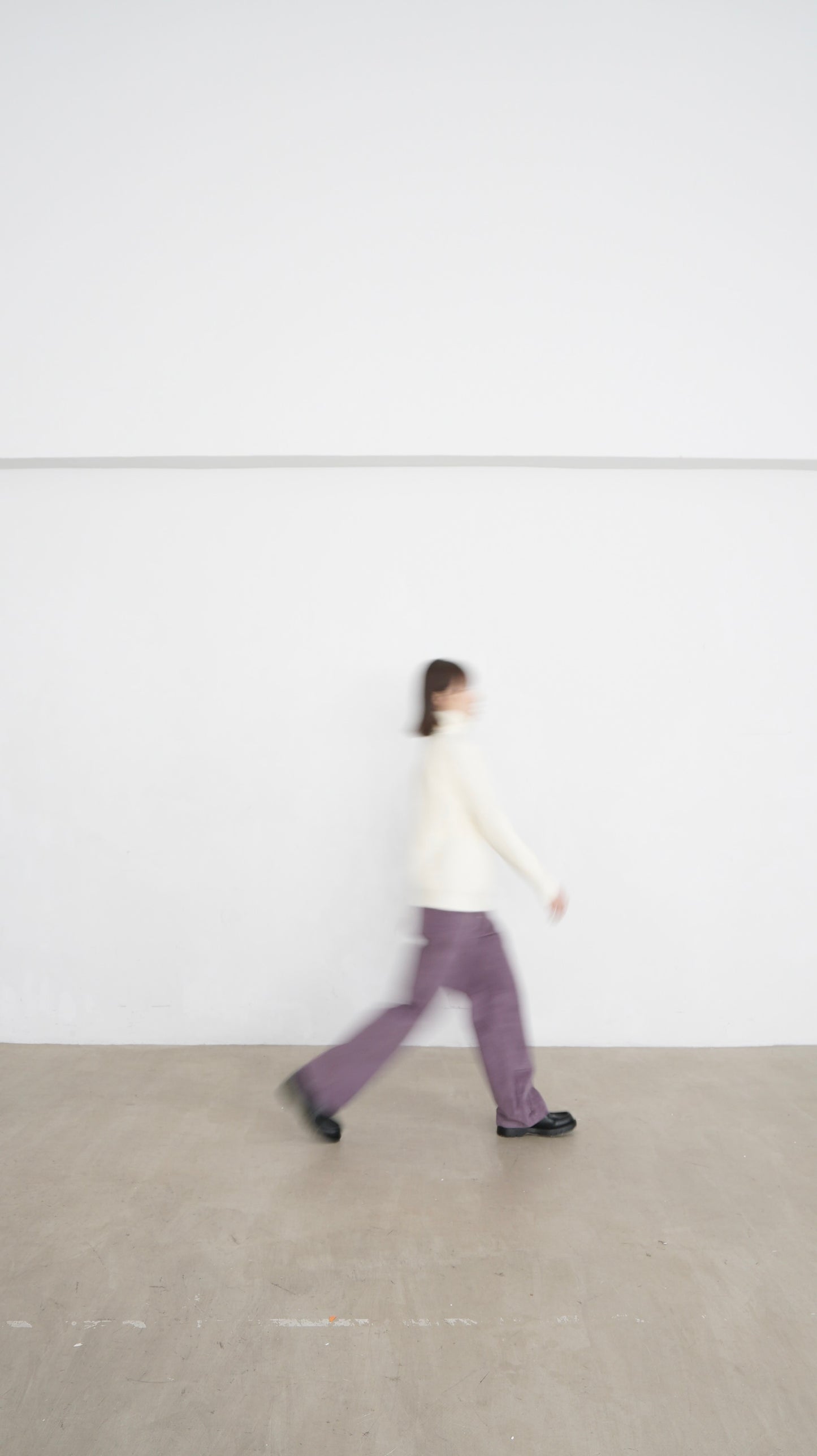 tess fine corduroy trousers in pink lavender