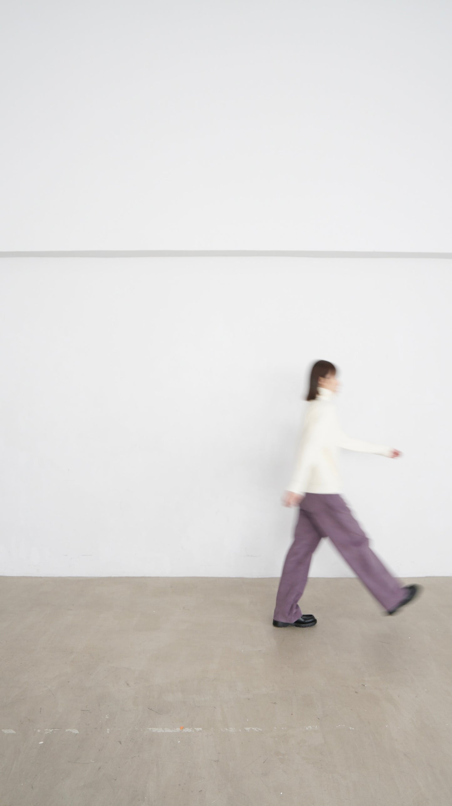 tess fine corduroy trousers in pink lavender