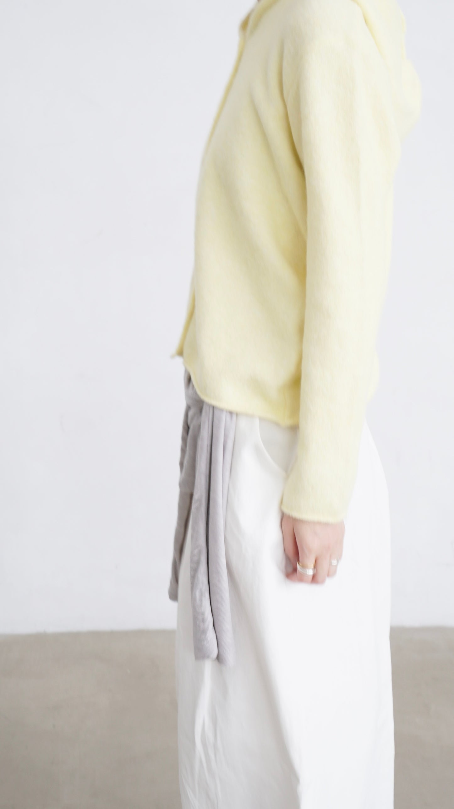 noa sheer basic tee in grey (pre-order)