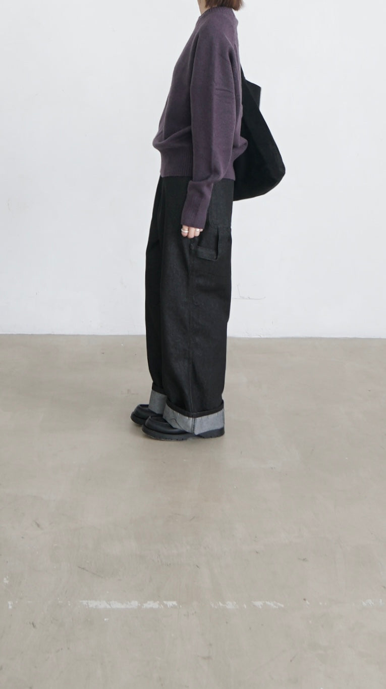 star stitch denim pants in black (pre-order)