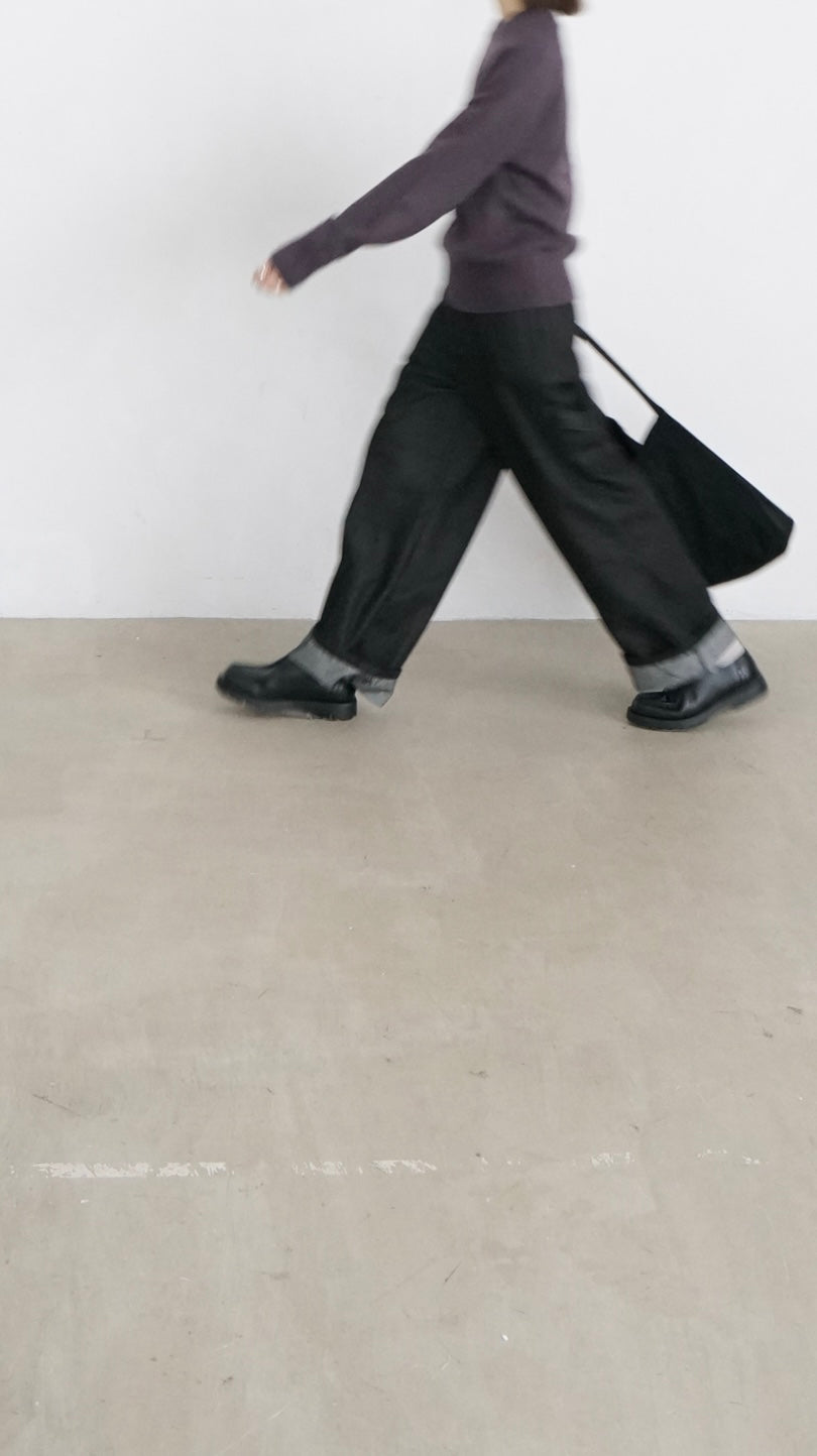 star stitch denim pants in black (pre-order)