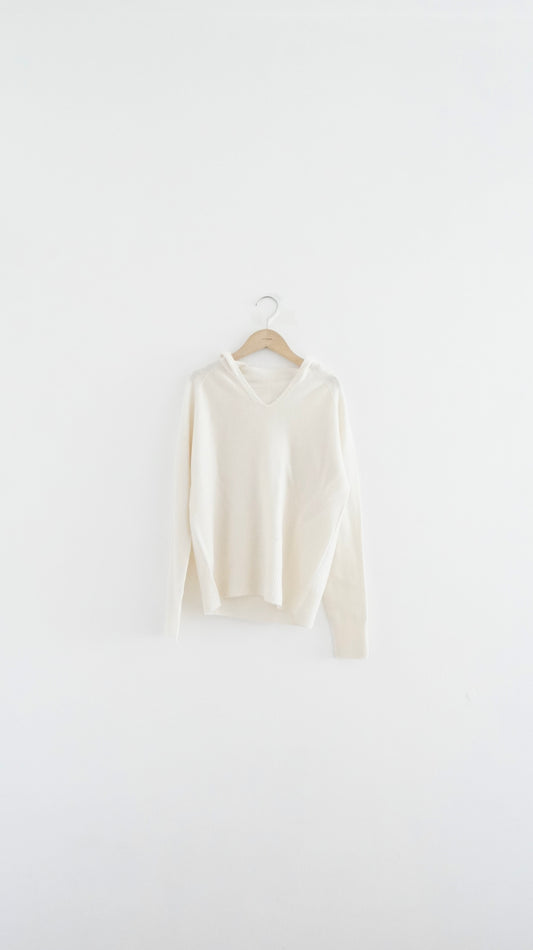 spring hoodies tee in ivory