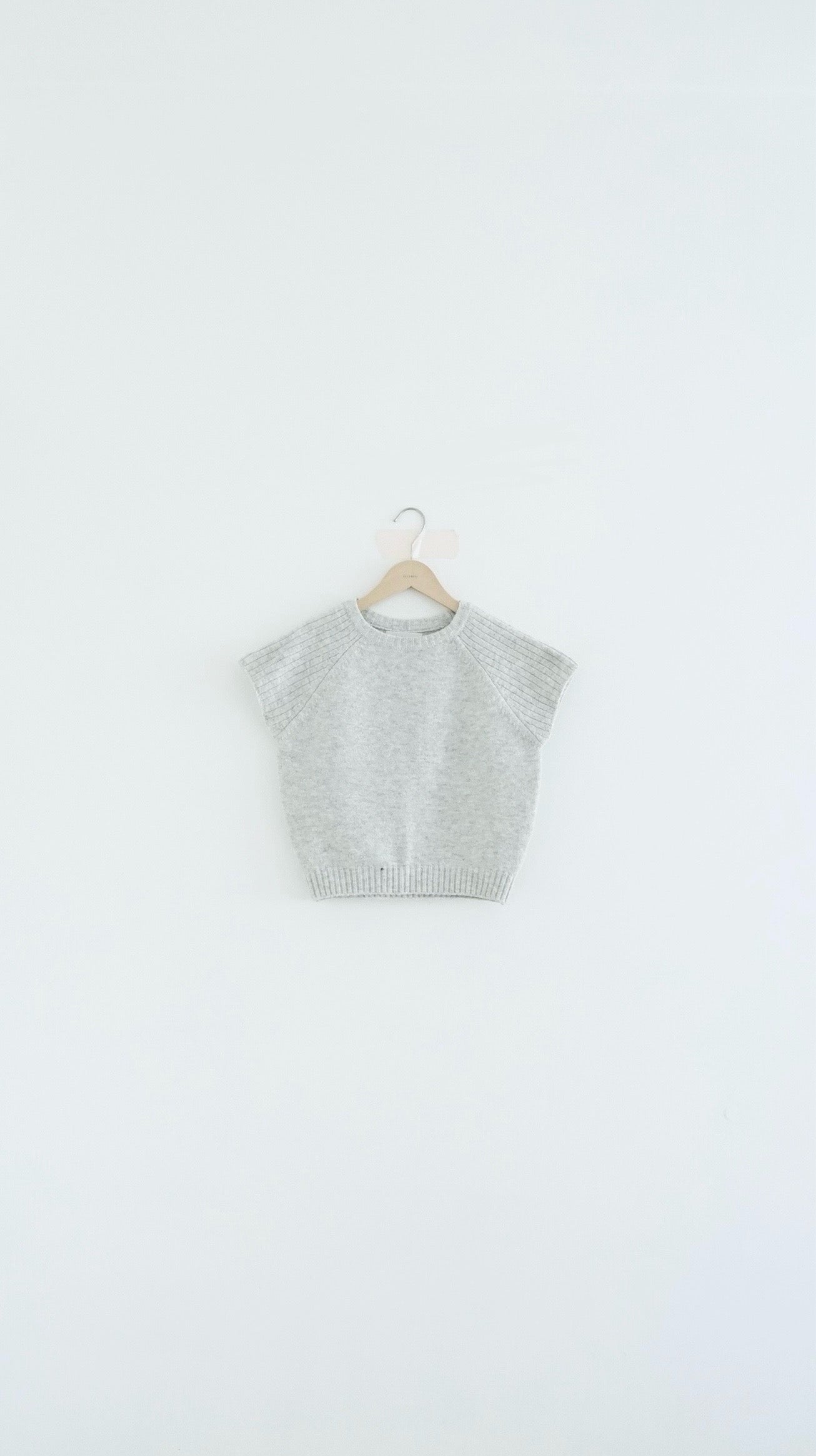 The lyra knit top in light grey (pre-order)