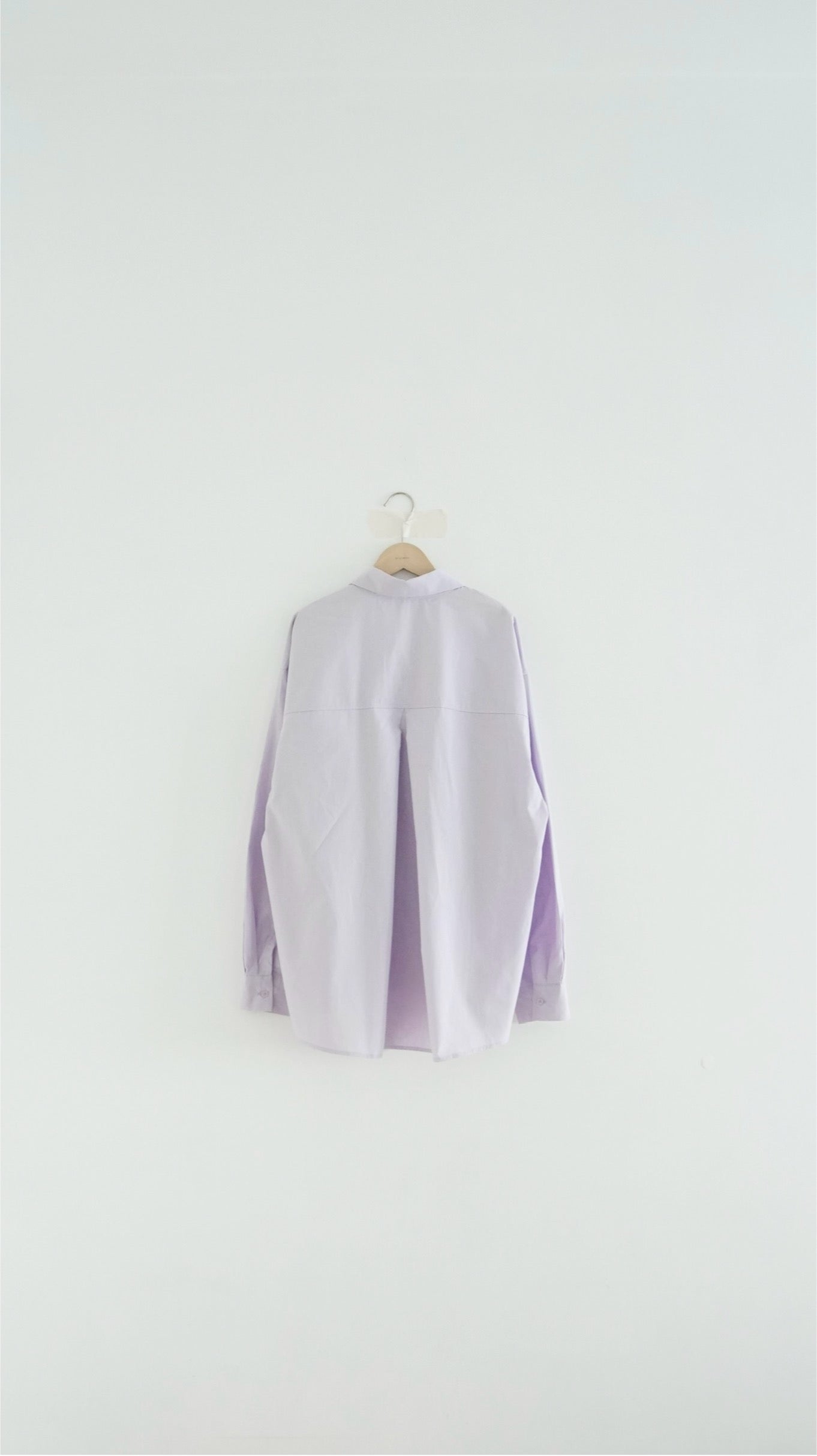skye oversized shirt jacket in light purple