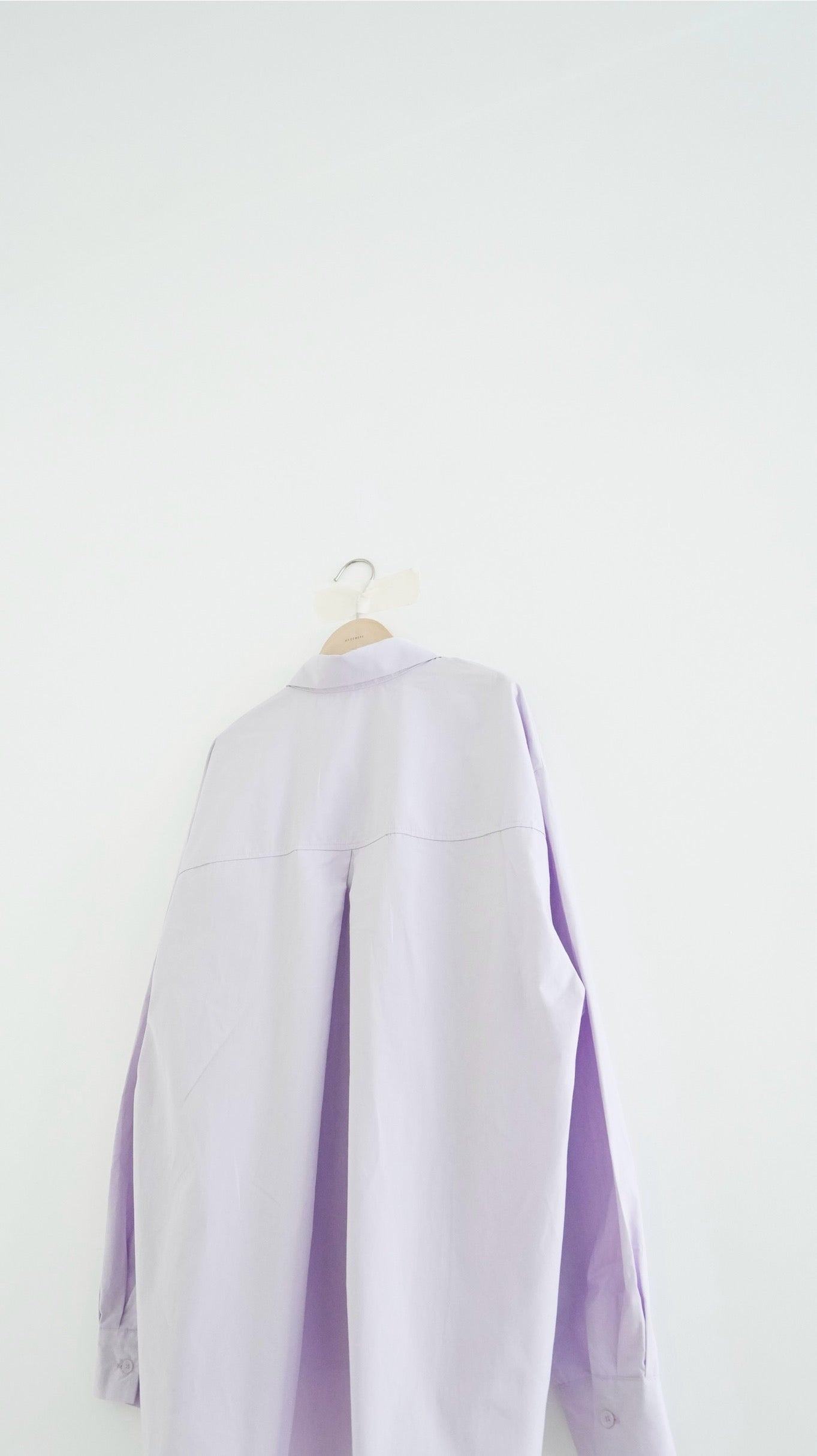 skye oversized shirt jacket in light purple