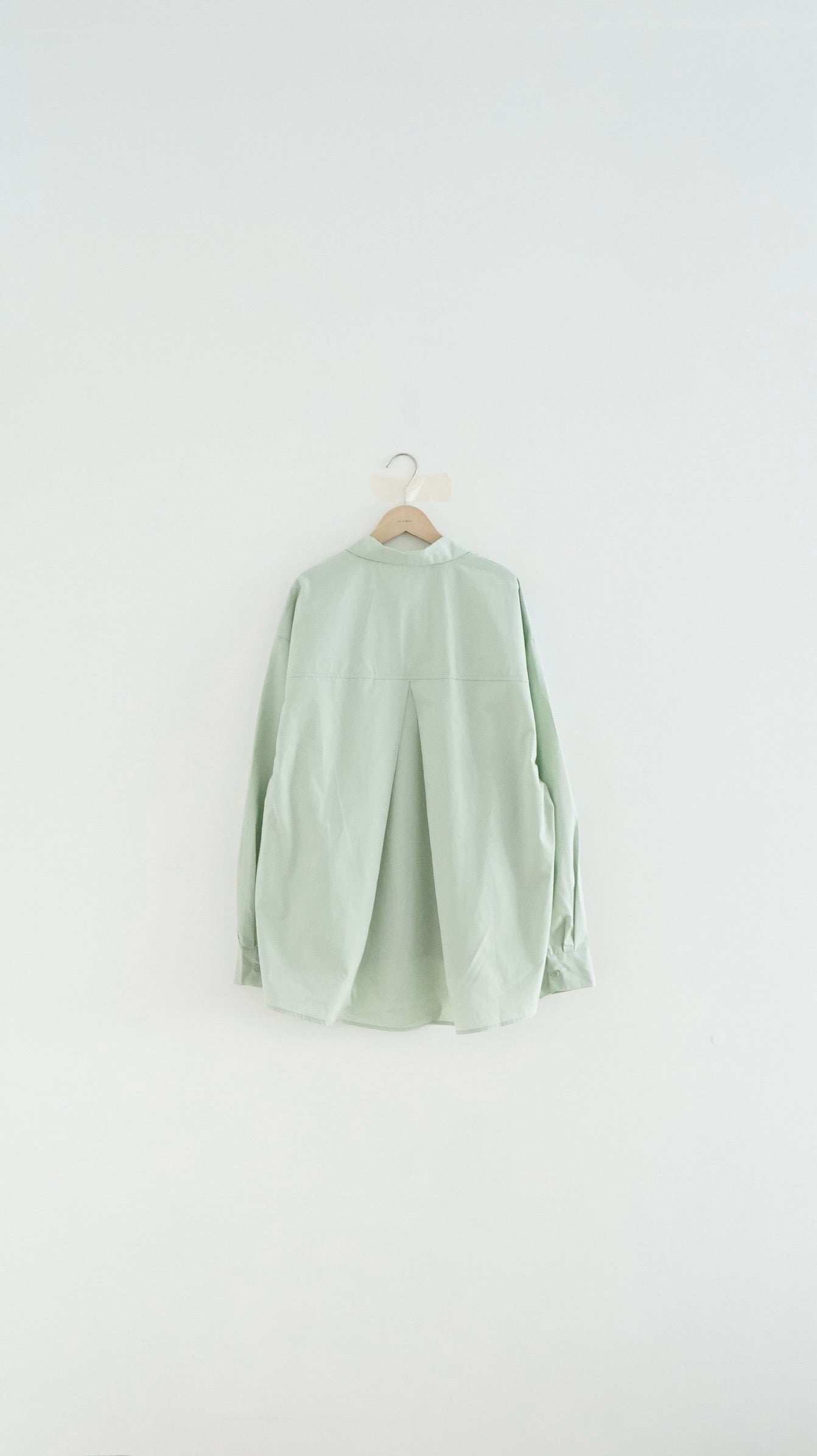 skye oversized shirt jacket in mint (pre-order)