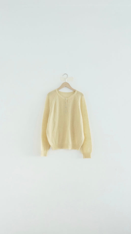 nico sheer knit sweater in yellow (pre-order)