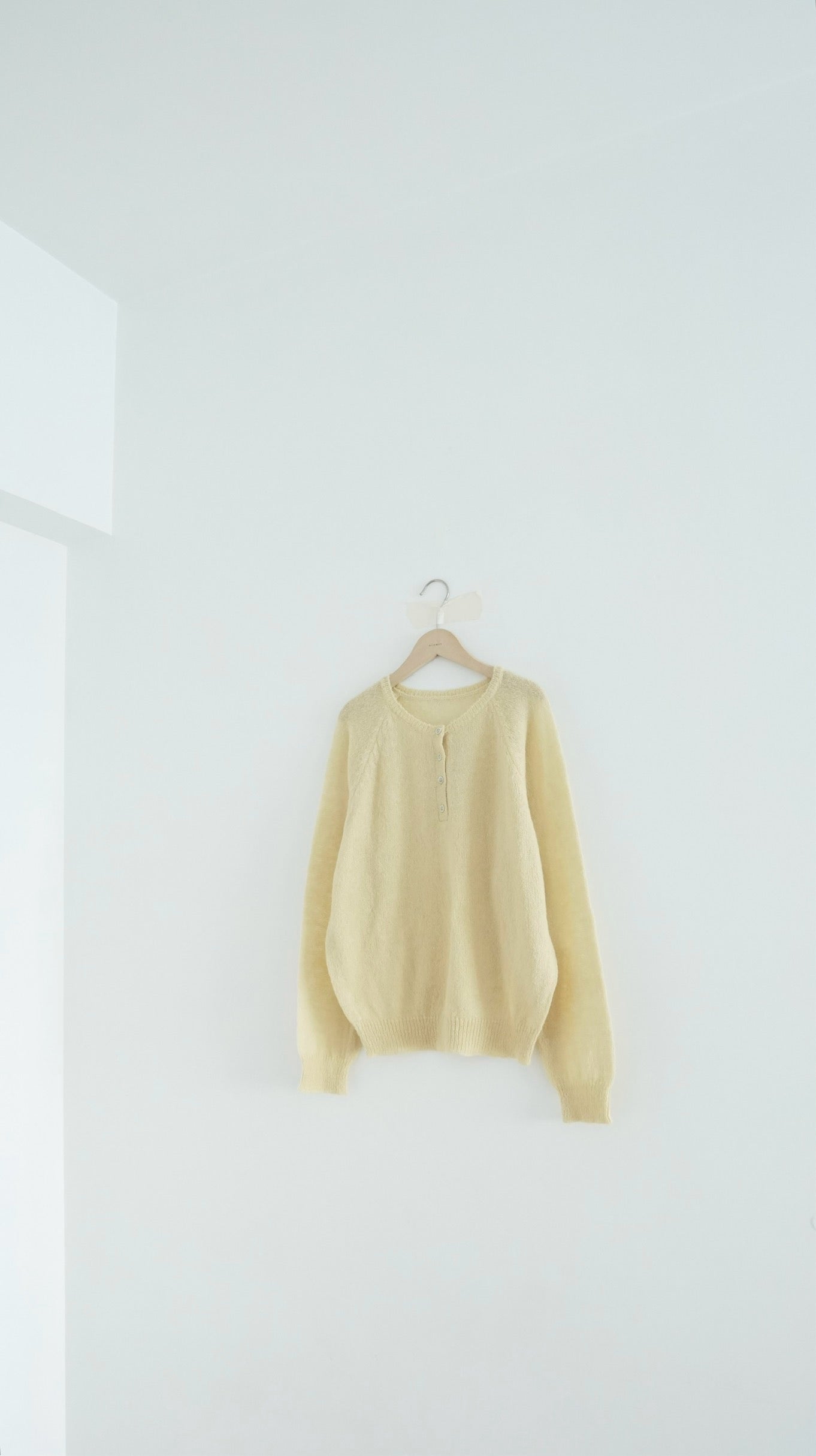 nico sheer knit sweater in yellow (pre-order)