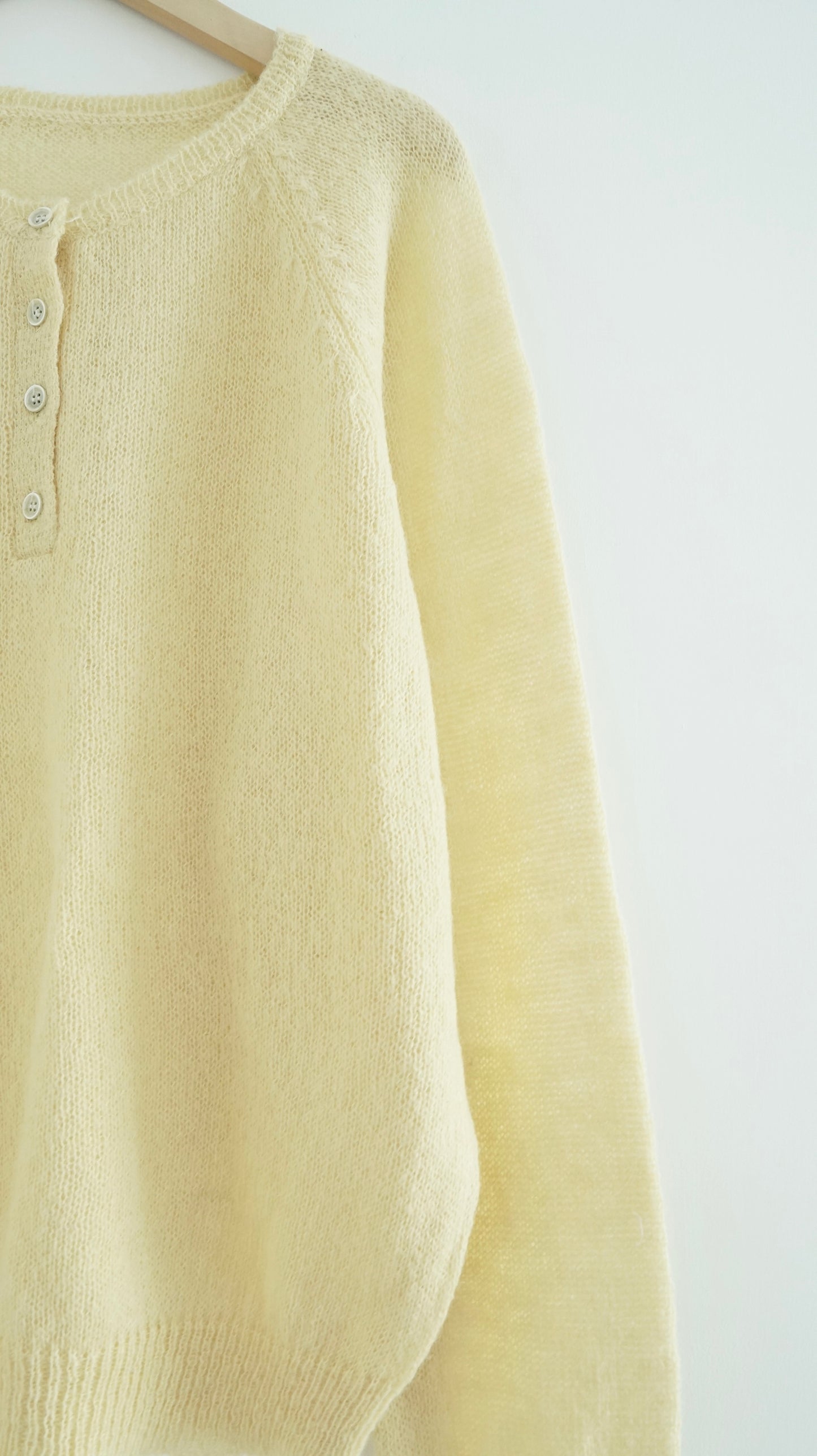 nico sheer knit sweater in yellow (pre-order)