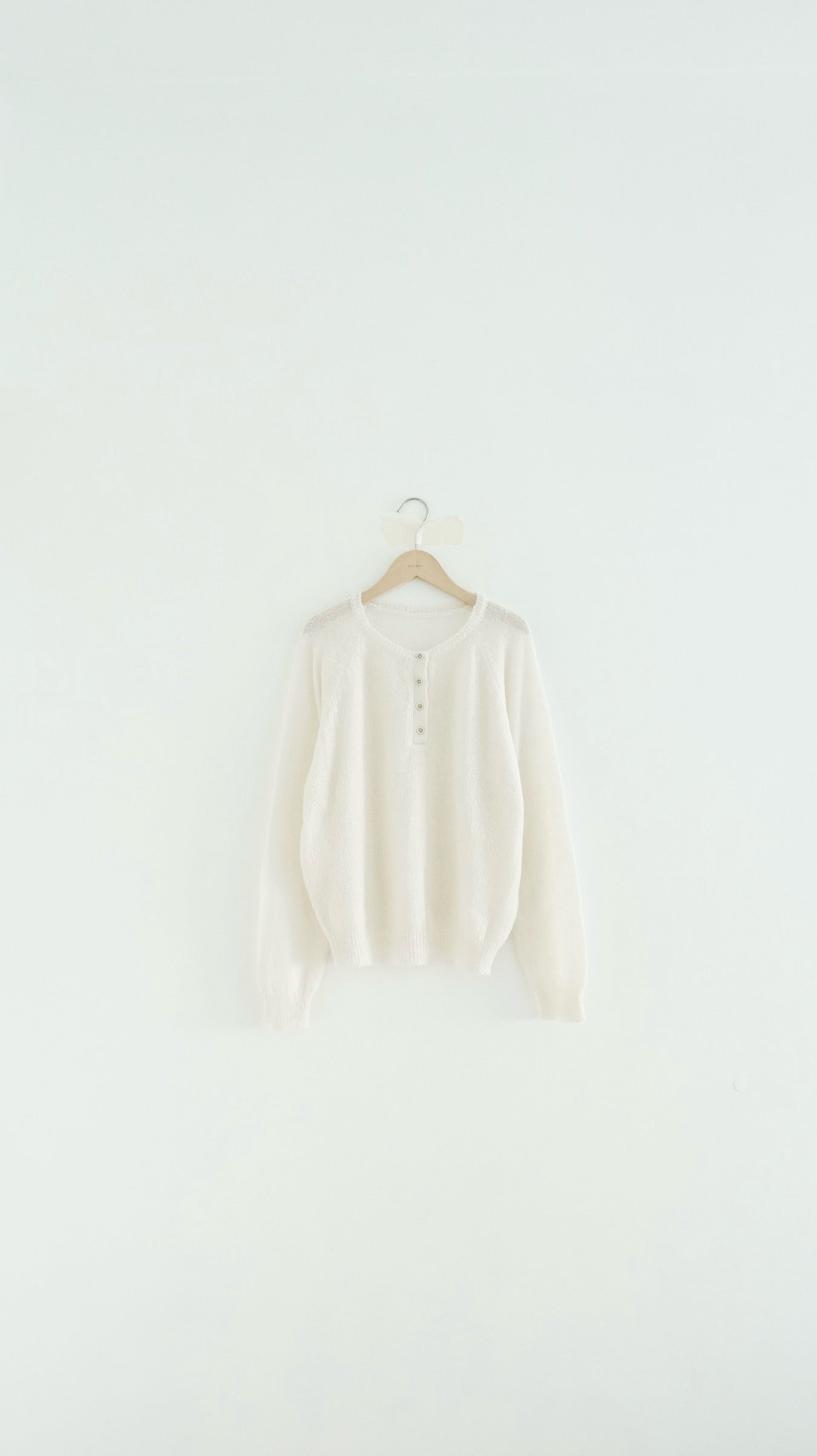 nico sheer knit sweater in ivory