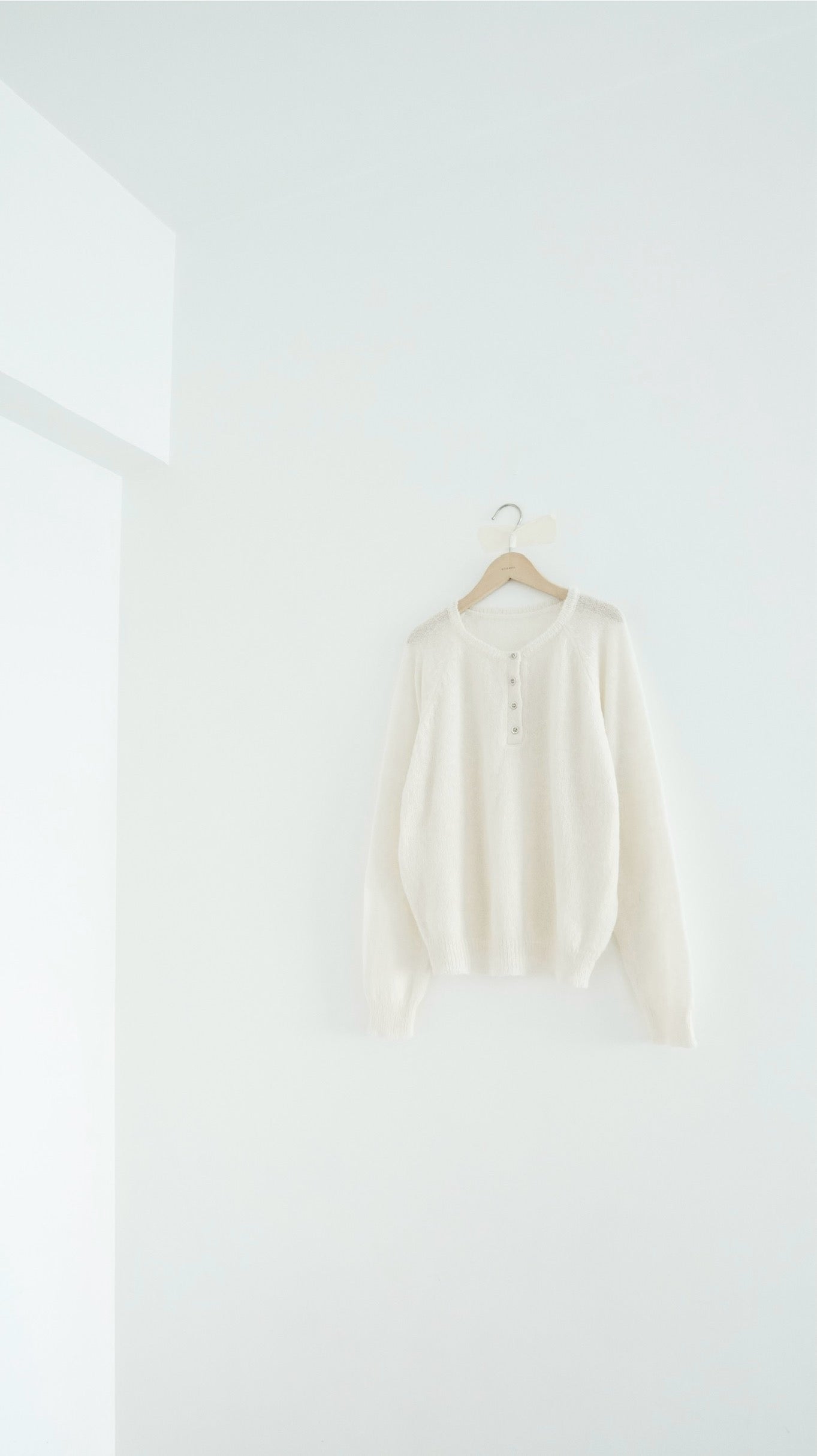 nico sheer knit sweater in ivory