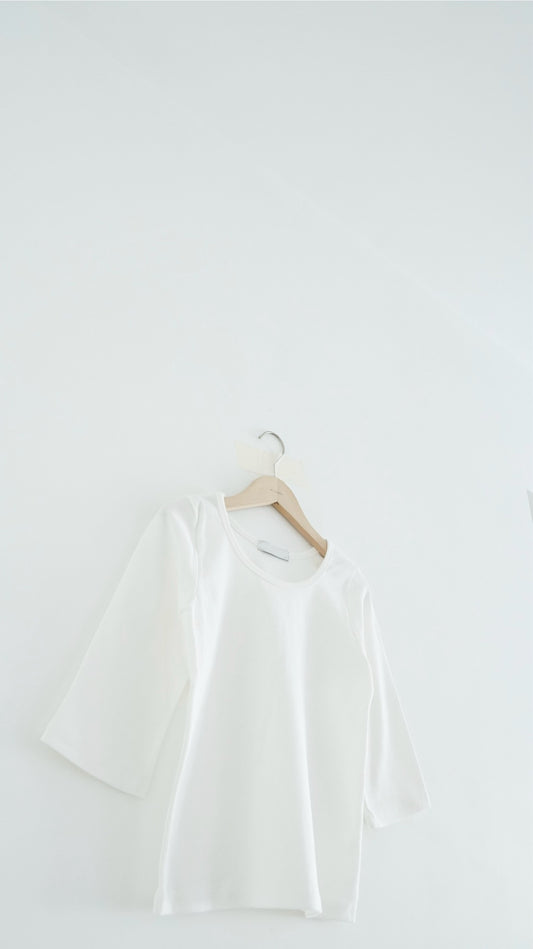 the kaia clean tee in white (pre-order)