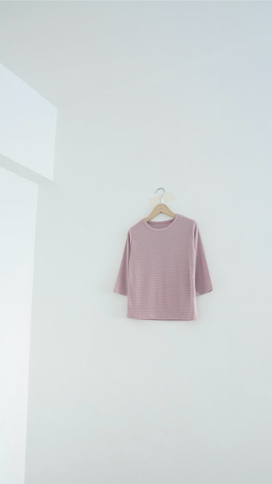 akita stripe tee in pink (pre-order)