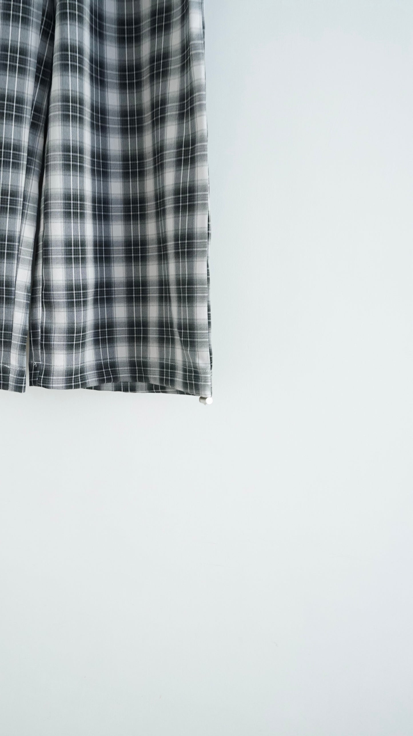 The kyoto checked trousers in black