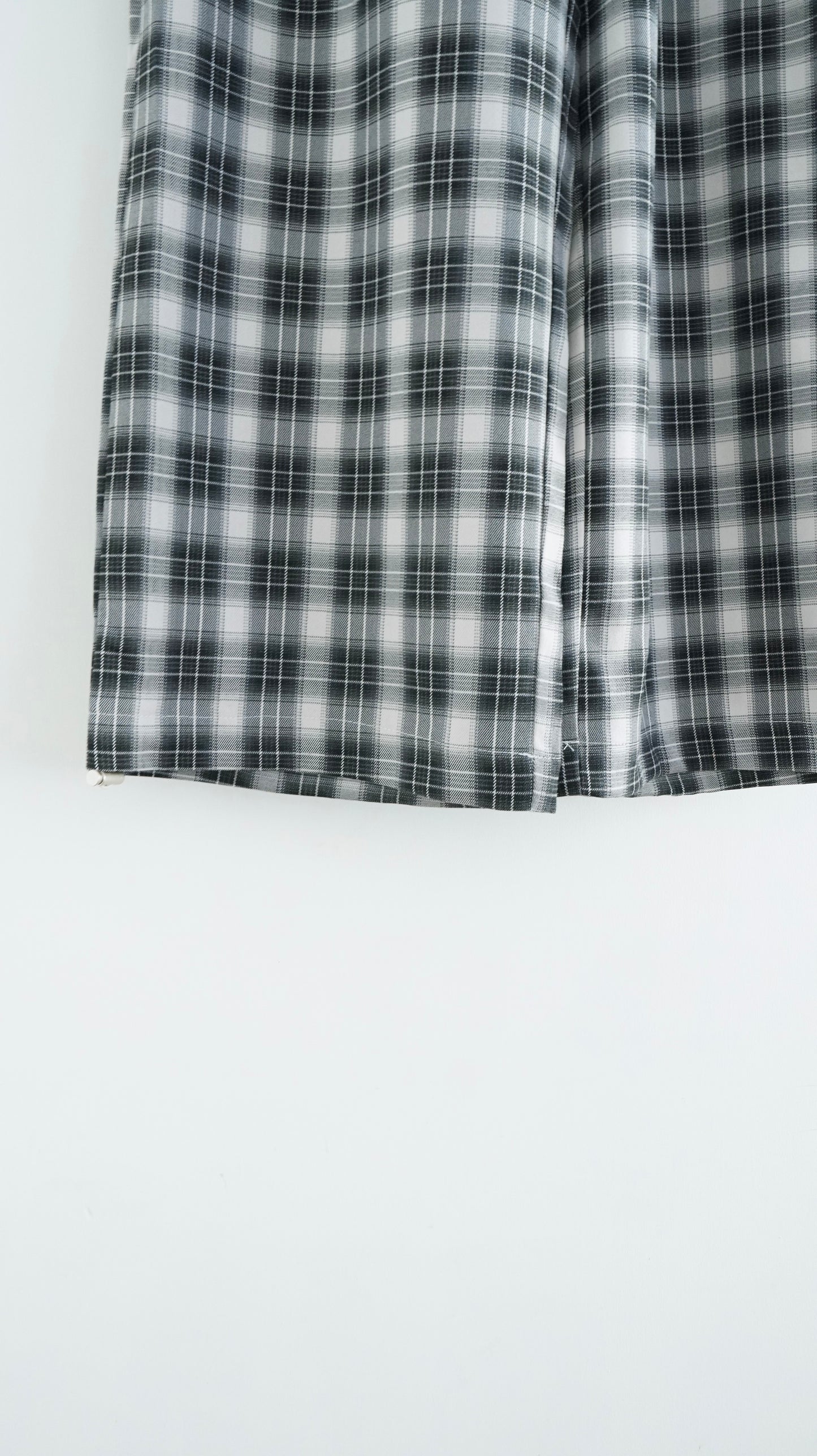 The kyoto checked trousers in black