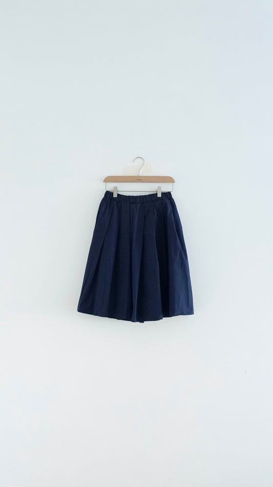 alma light midi skirt in navy (pre-order)