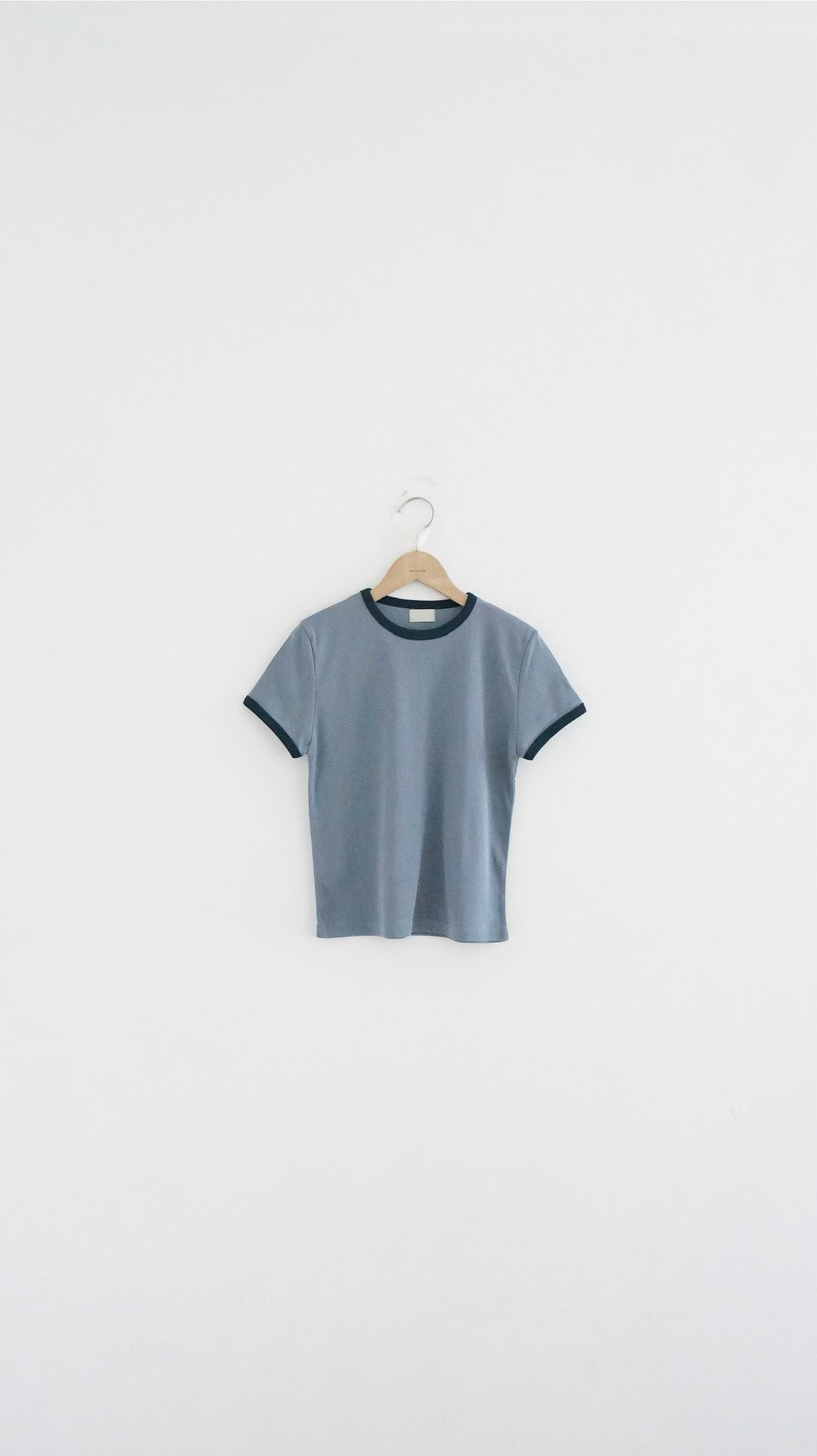 cleanline contrast tee in dusty blue (pre-order)