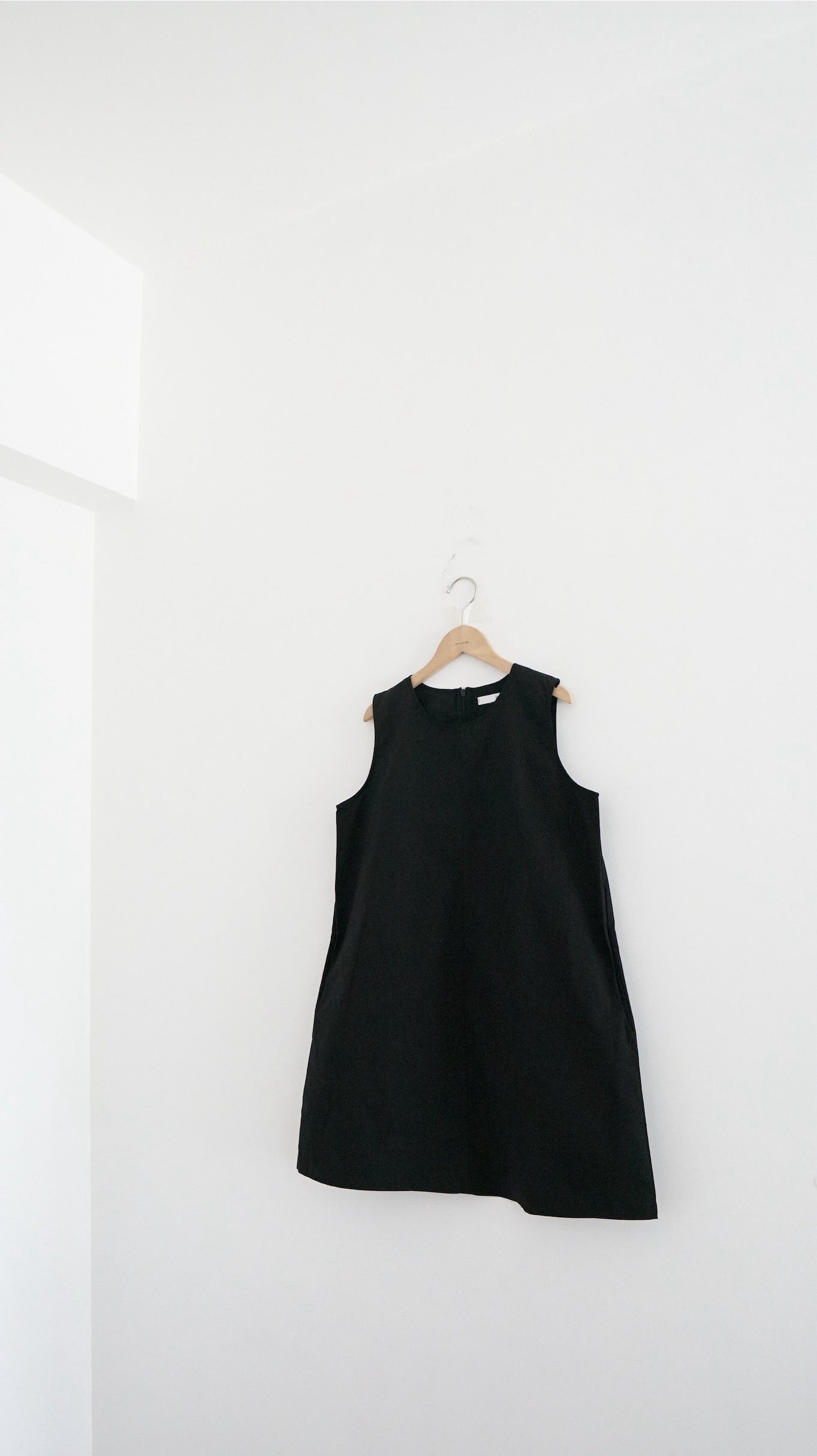 float tank dress top in black (pre-order)