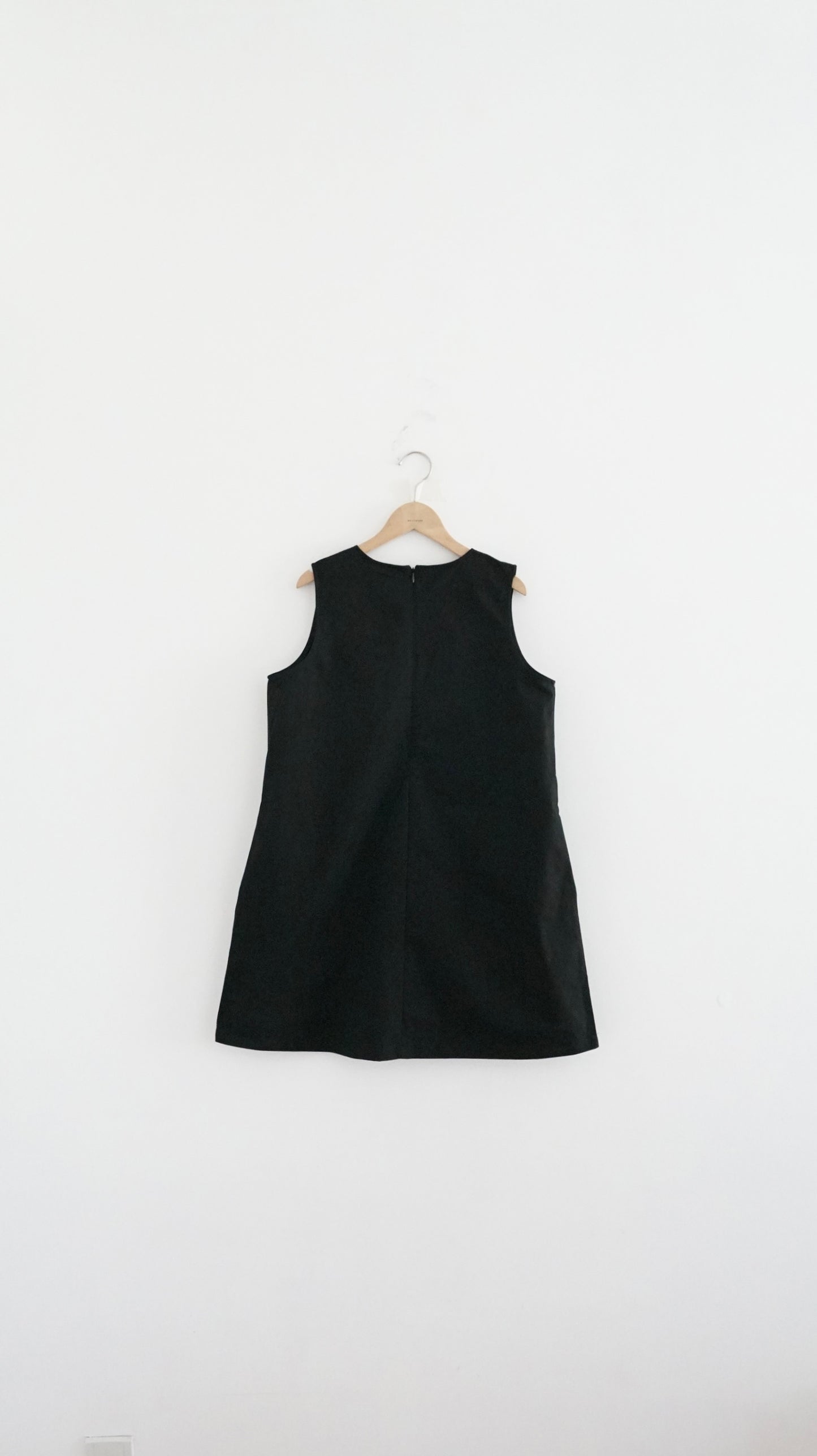 float tank dress top in black (pre-order)