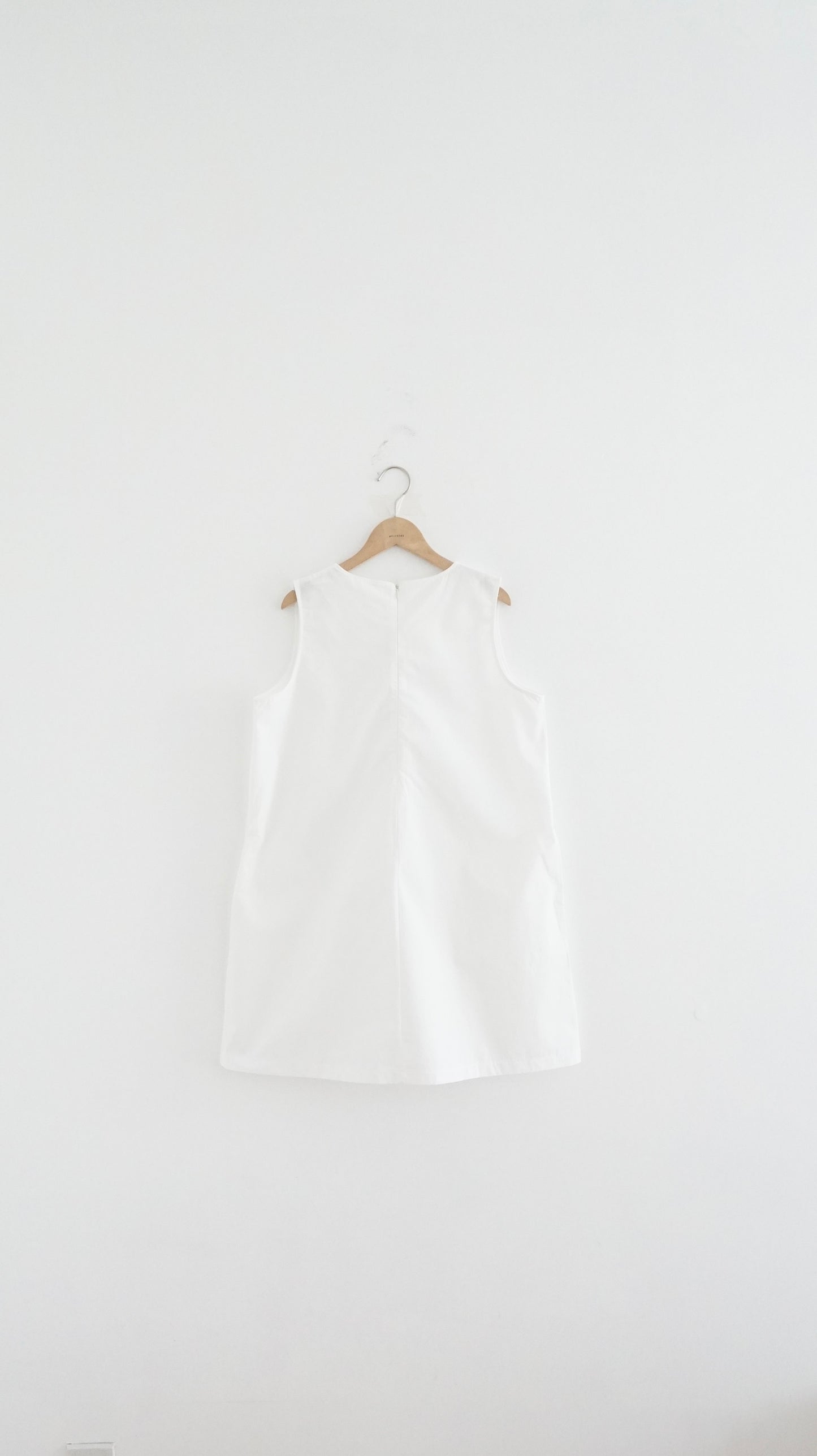 float tank dress top in white (pre-order)
