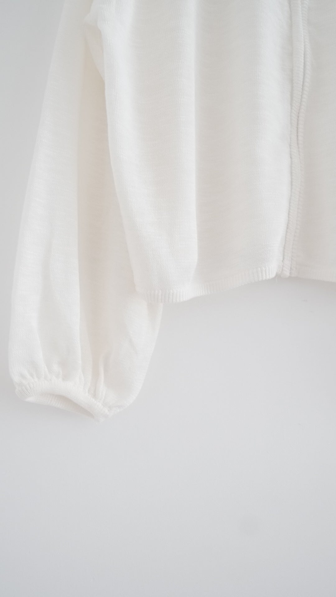 lucca linen blend sheer knit hoodie in white (pre-order)