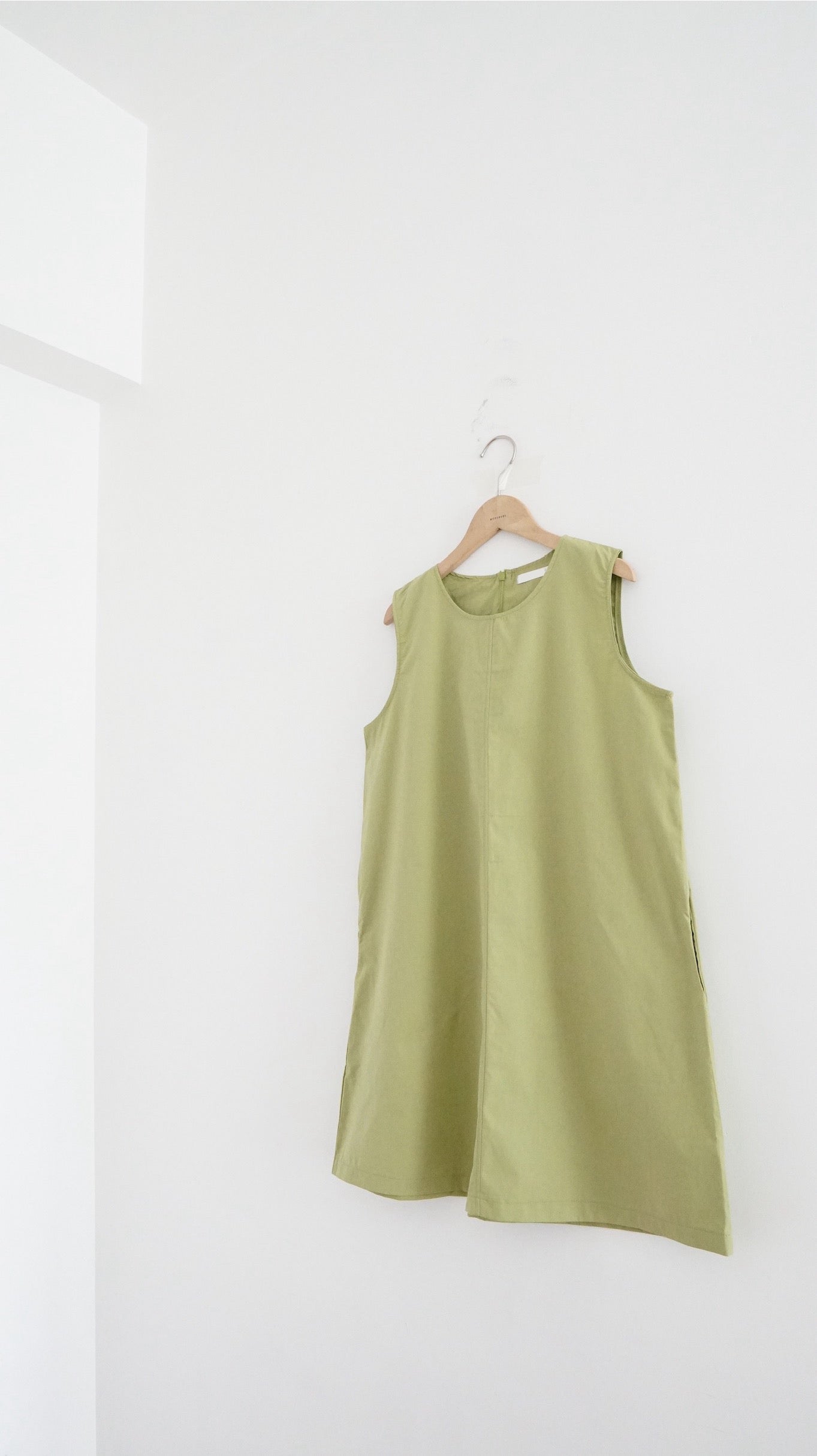float tank dress top in green