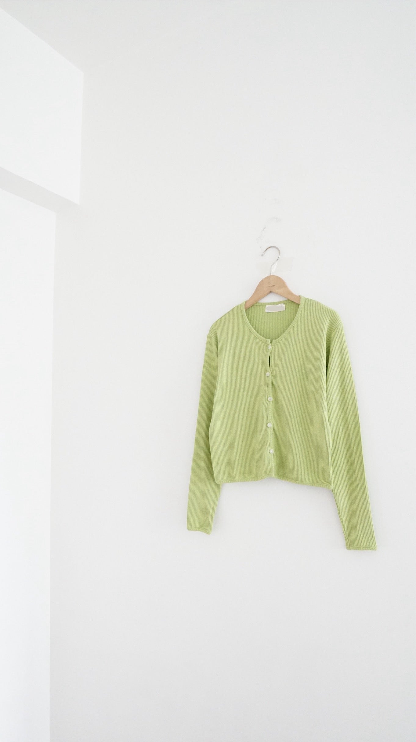 painted days cardigan in green