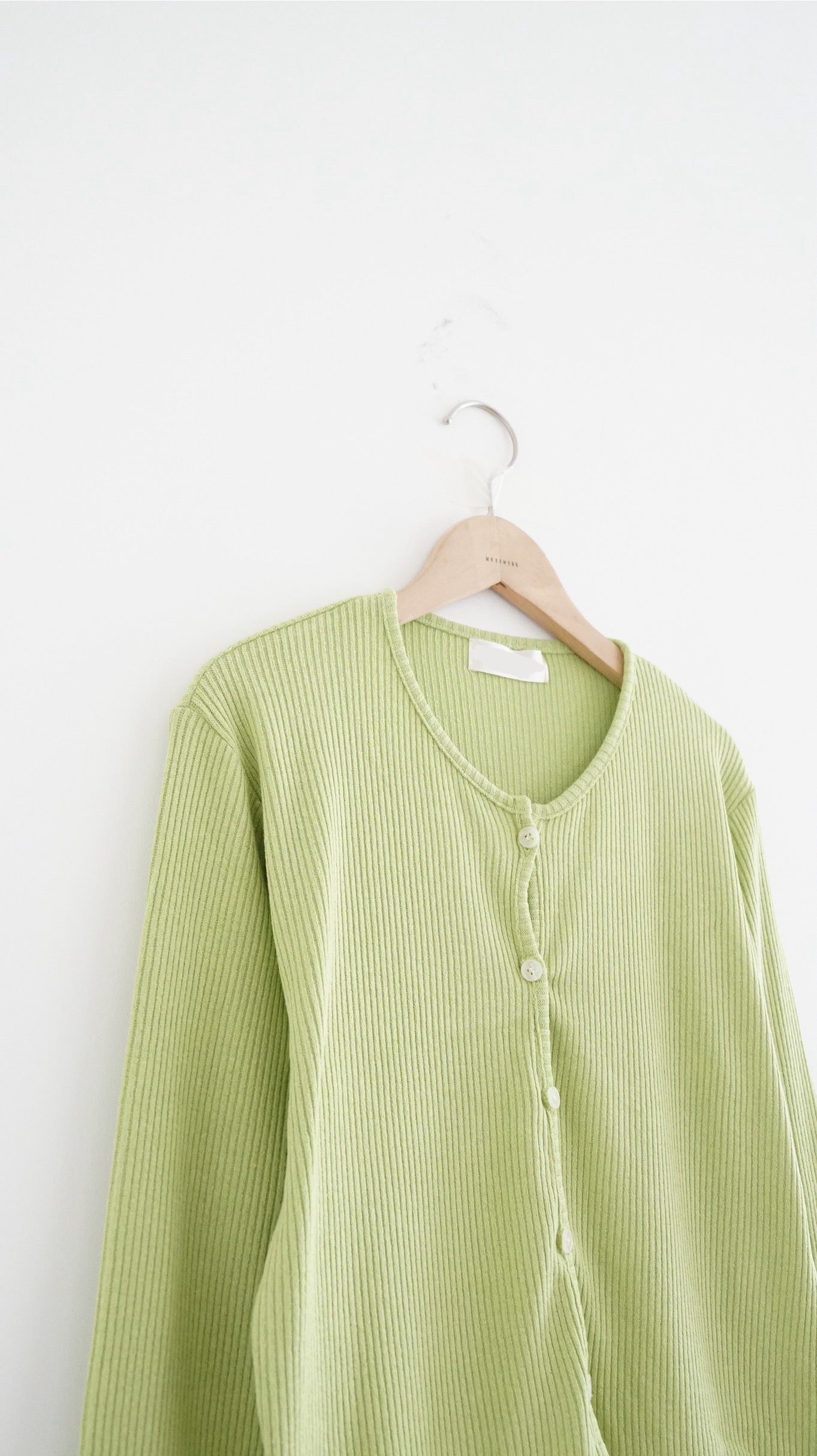painted days cardigan in green