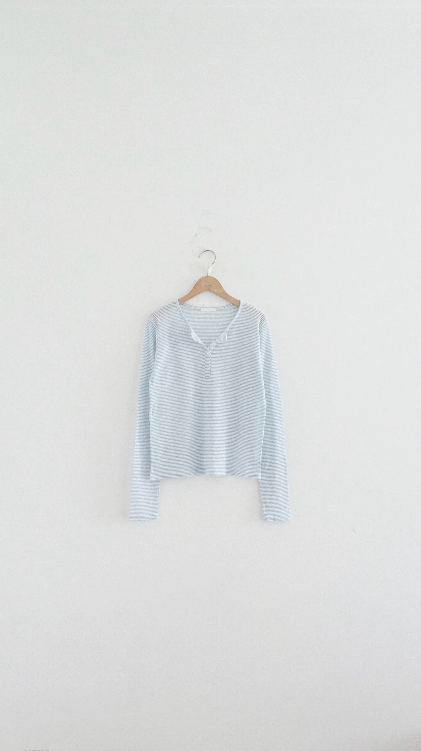 veil striped tee in baby-blue (pre-order)