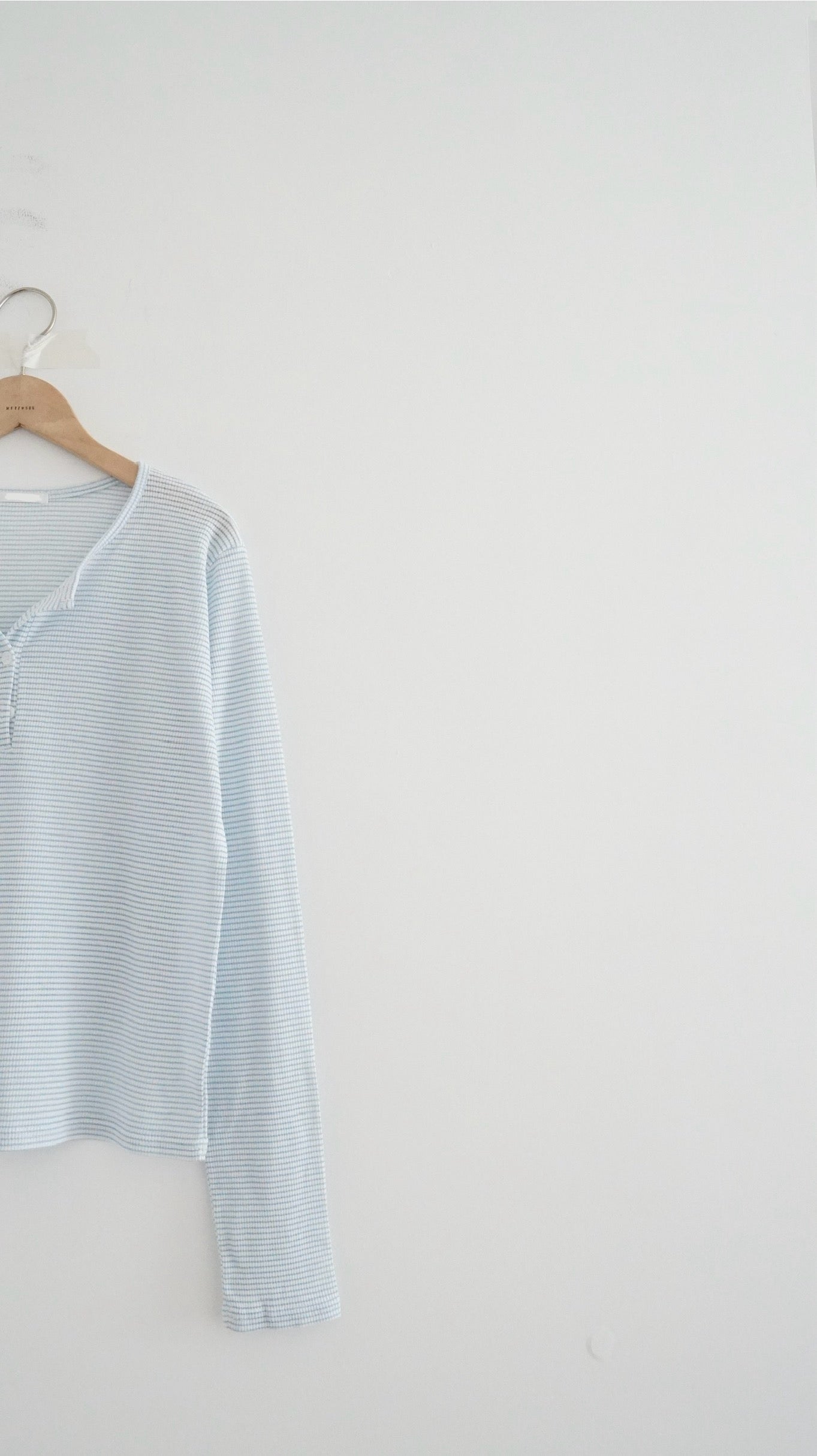 veil striped tee in baby-blue (pre-order)