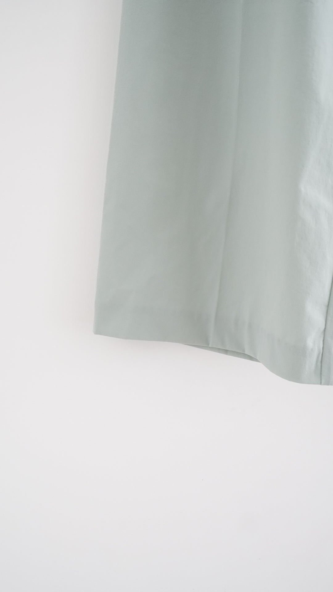 rove stretch nylon drawstring wide-leg trousers in mint (pre-order)