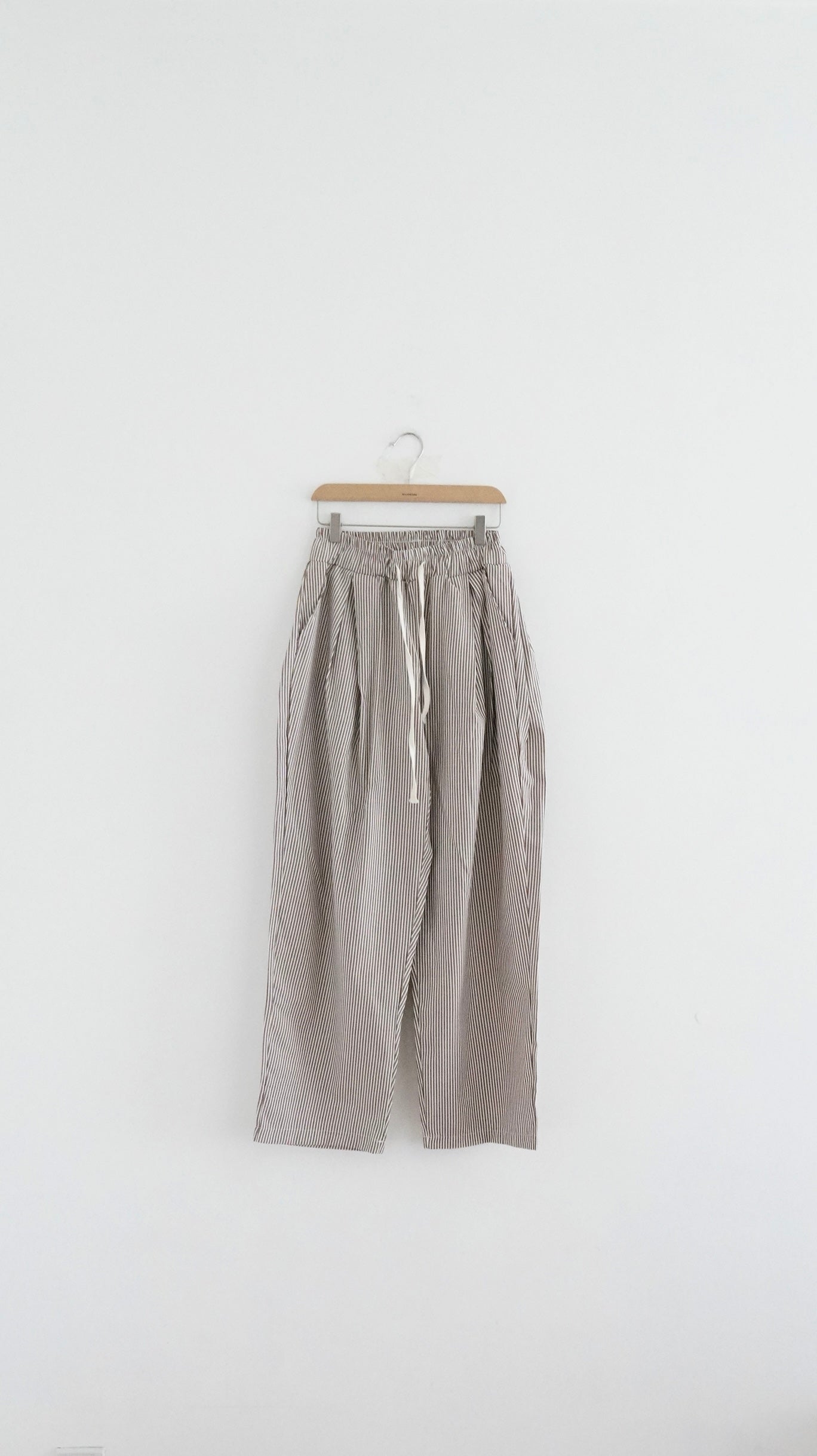 cool striped pants in brown