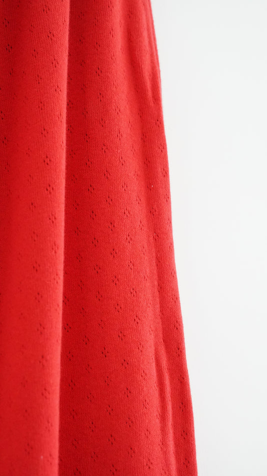 baby cotton skirt in red (pre-order)
