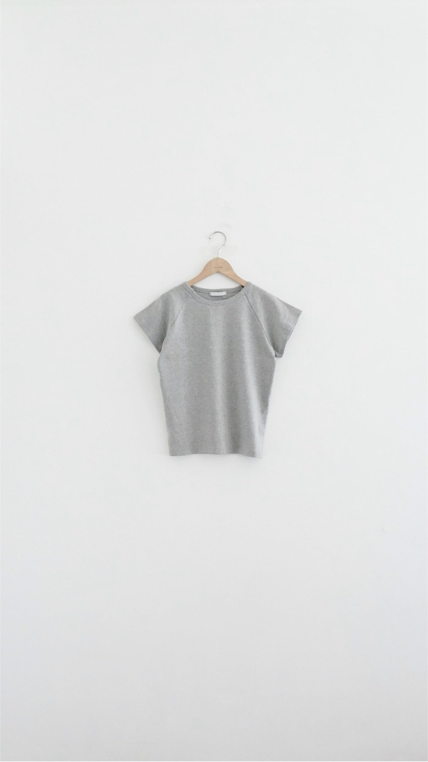 clean fit raglan sleeve tee in grey (pre-order)