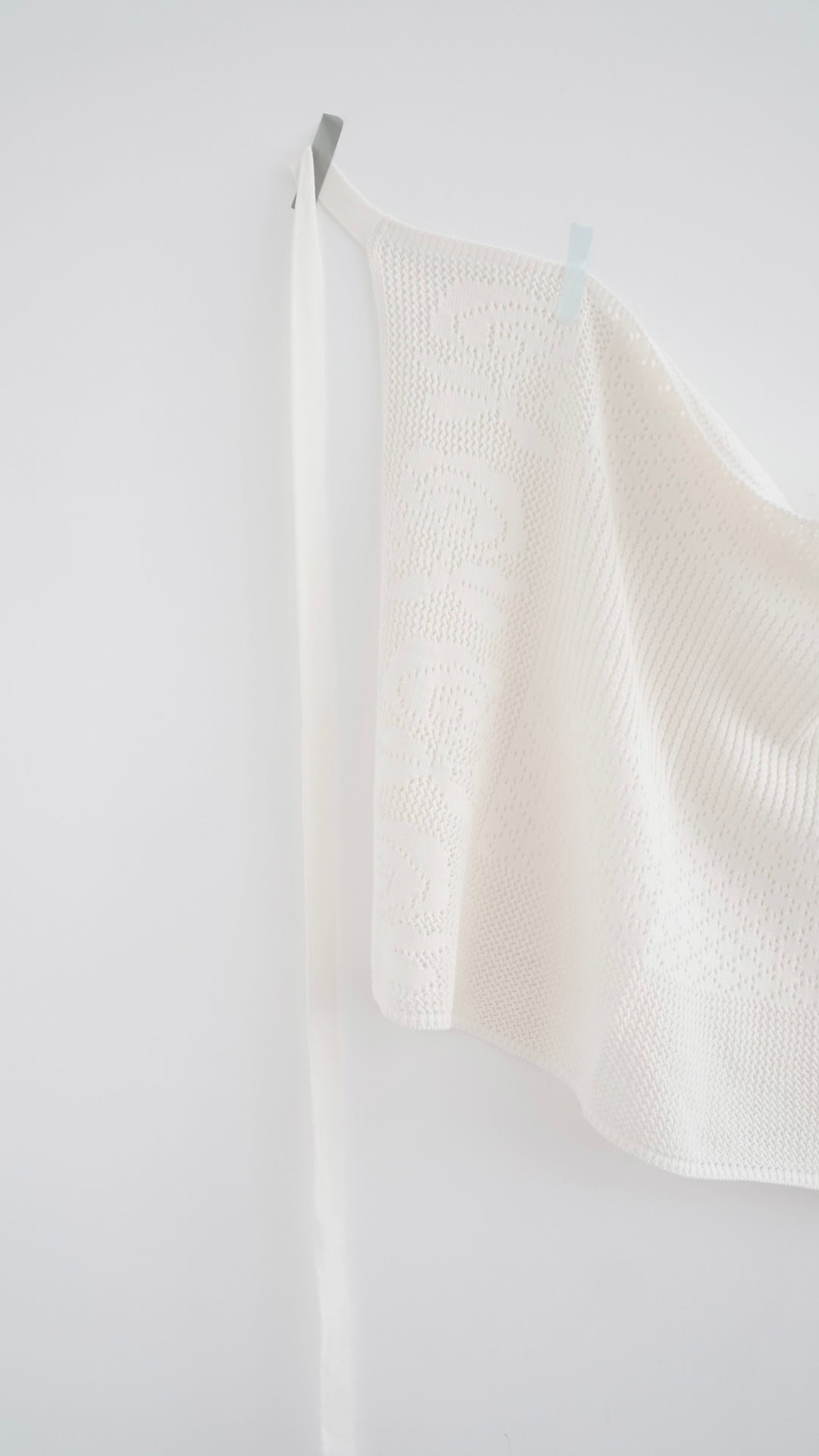 auren floral crochet wrap skirt in ivory (pre-order)