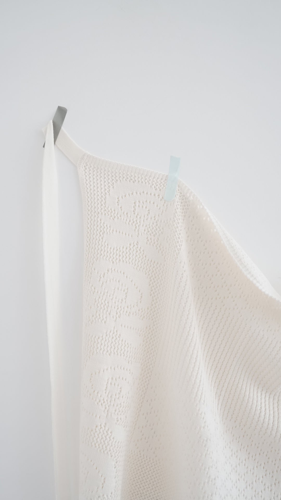 auren floral crochet wrap skirt in ivory (pre-order)