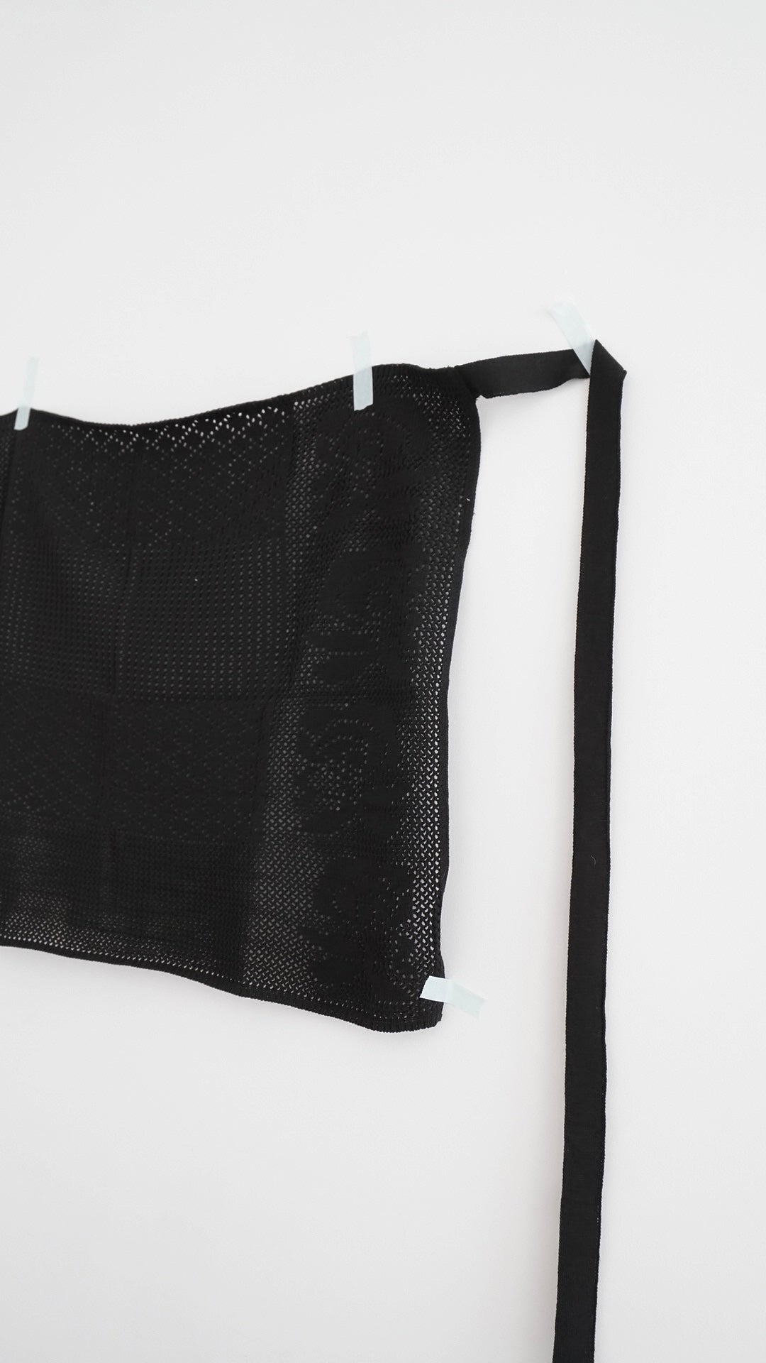 auren floral crochet wrap skirt in black (pre-order)