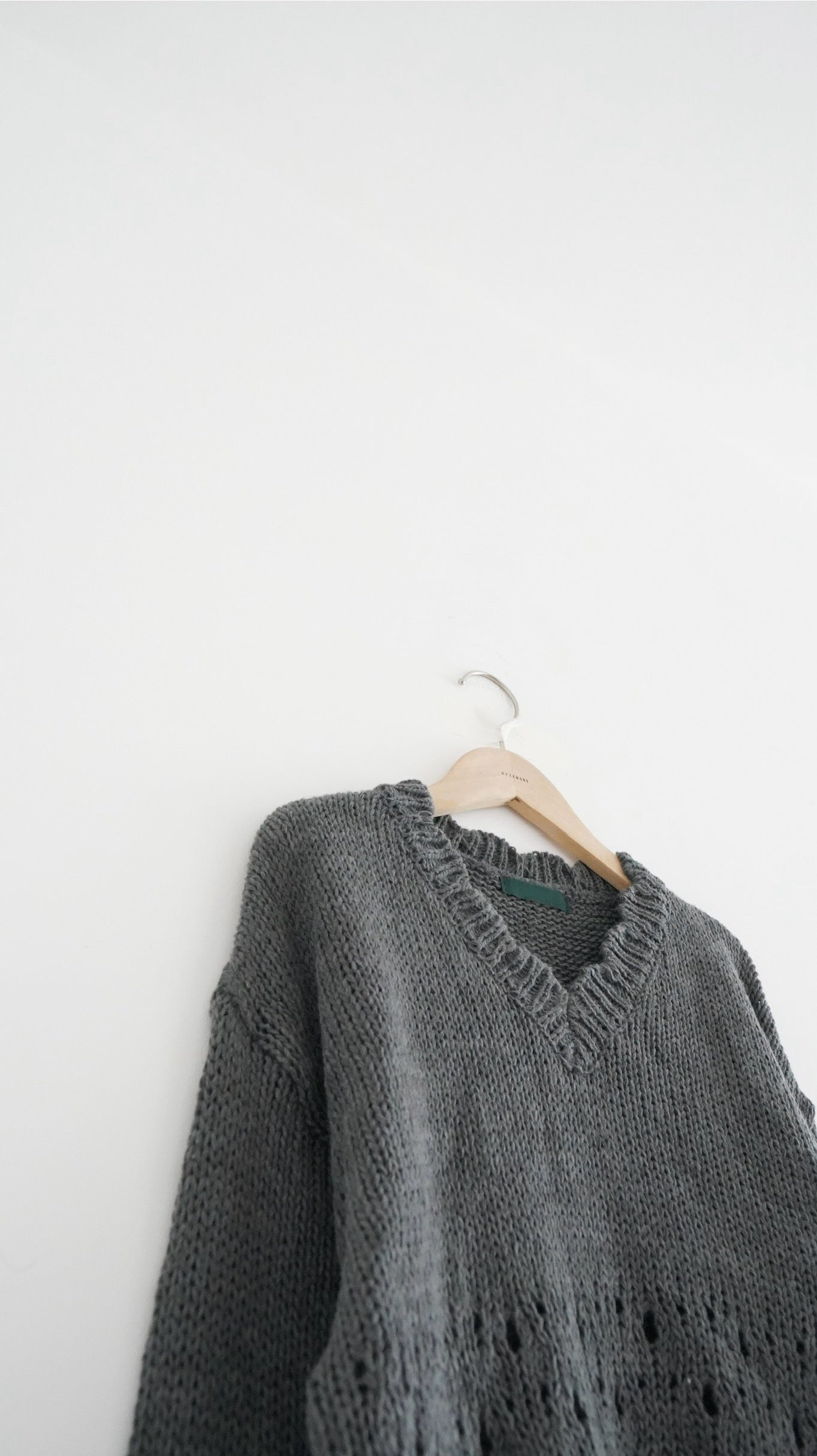 retro floral lace knit in charcoal (pre-order)