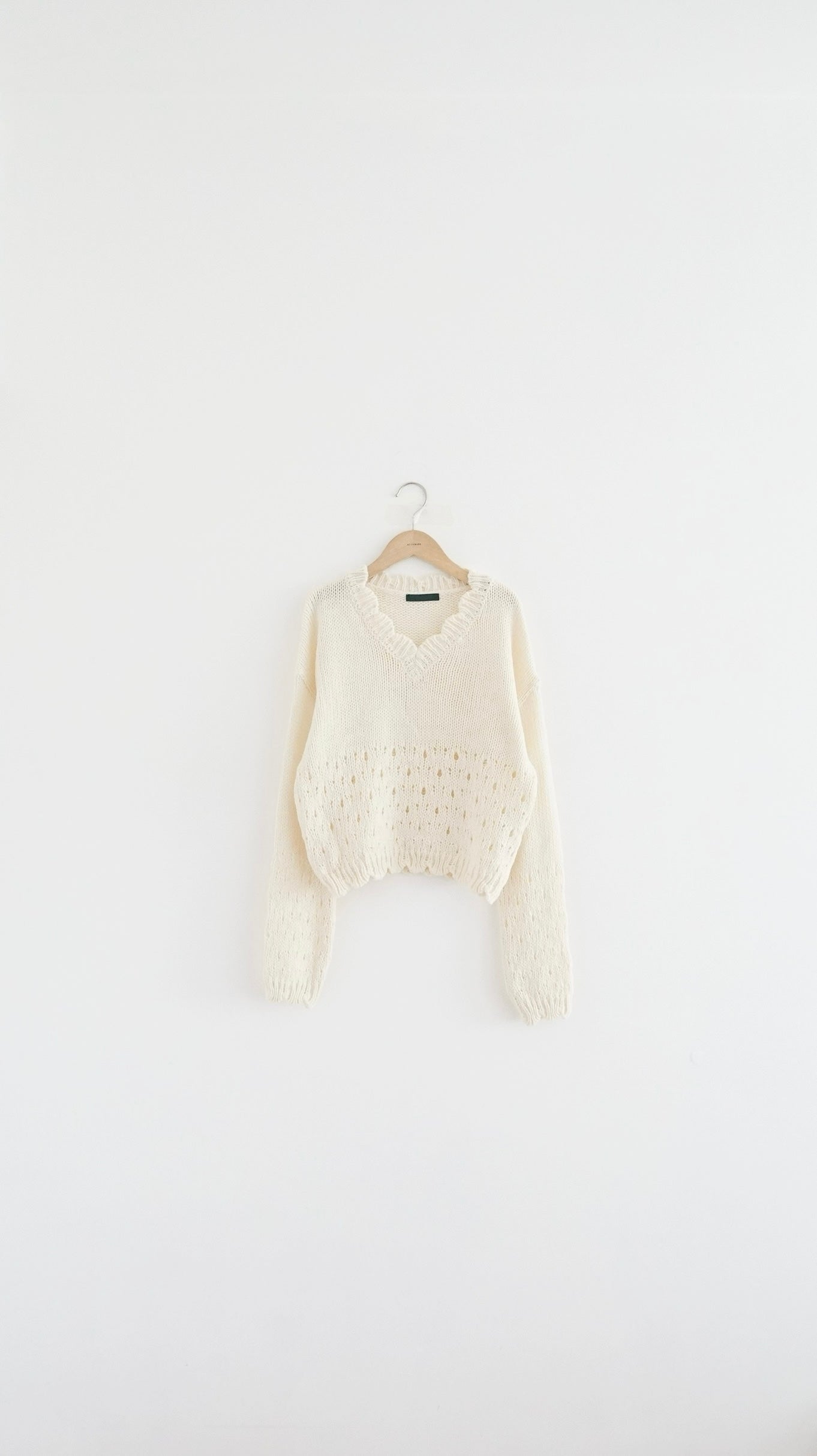 retro floral lace knit in cream (pre-order)