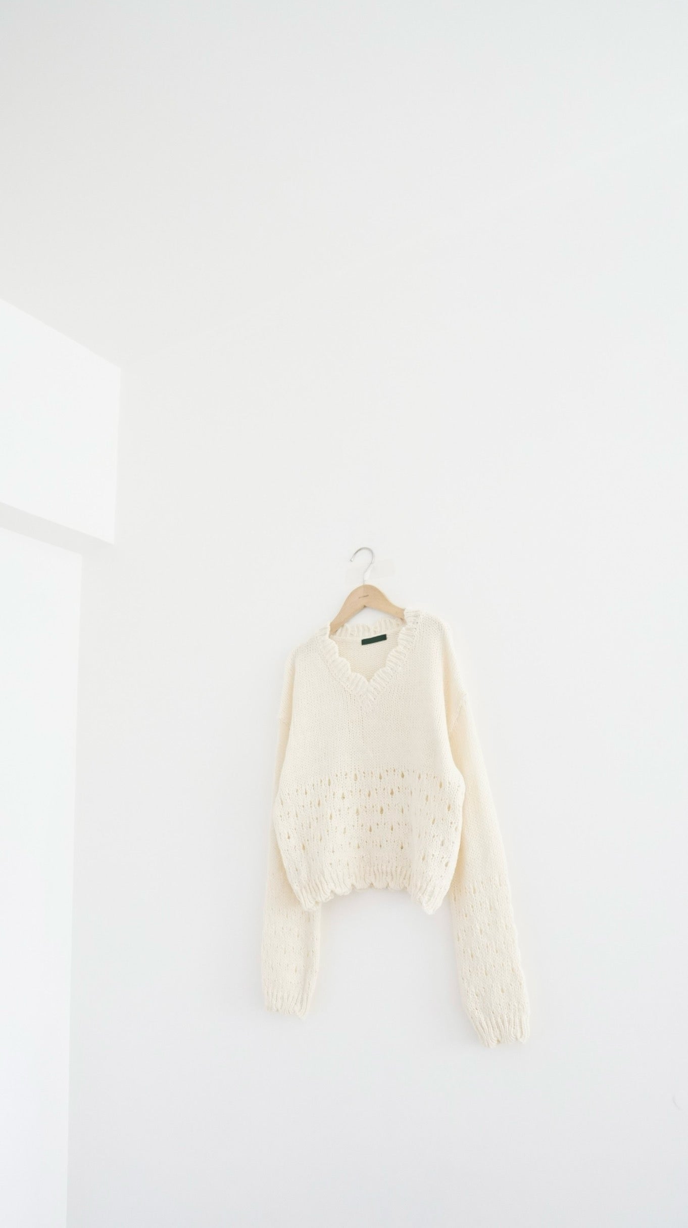 retro floral lace knit in cream (pre-order)