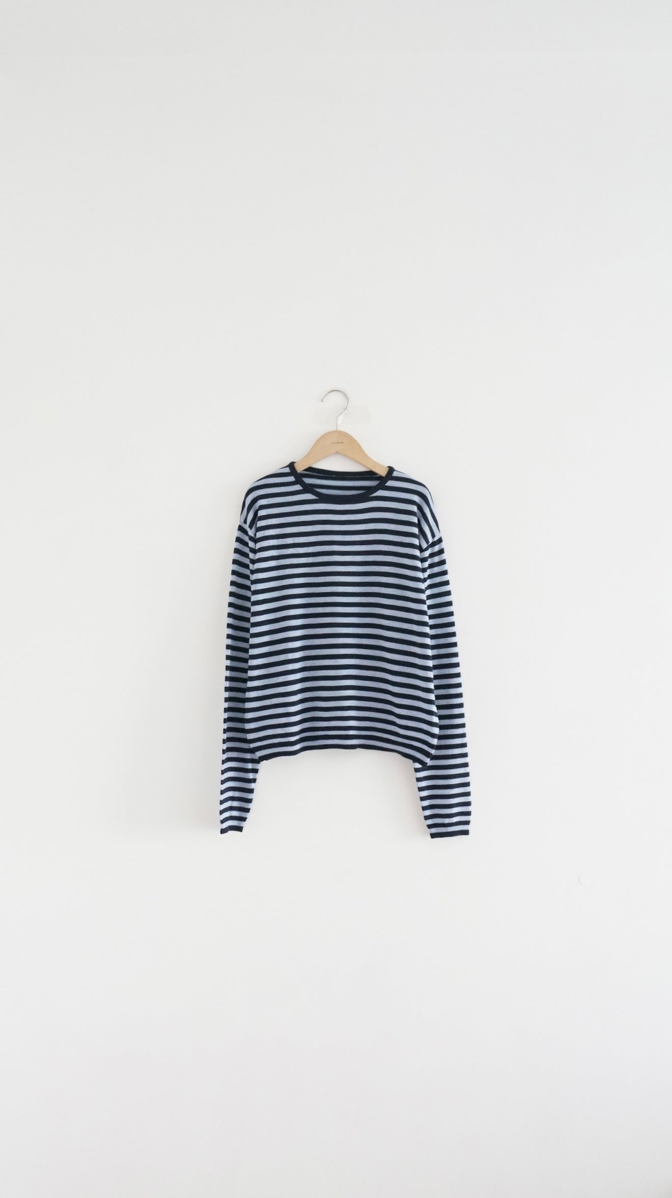 minimalist striped sweater in navy (pre-order)