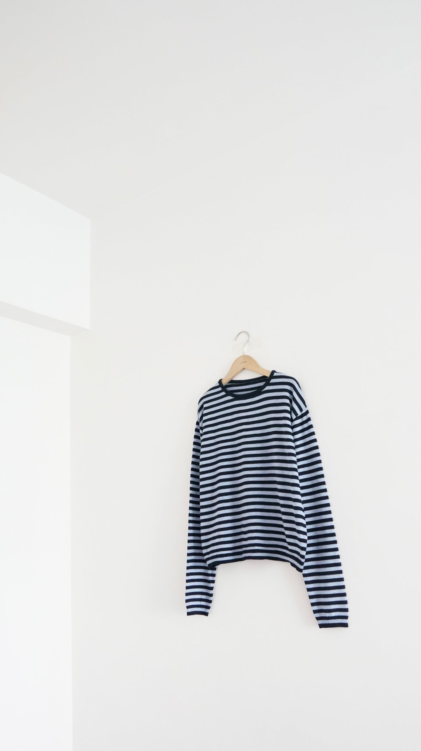 minimalist striped sweater in navy (pre-order)