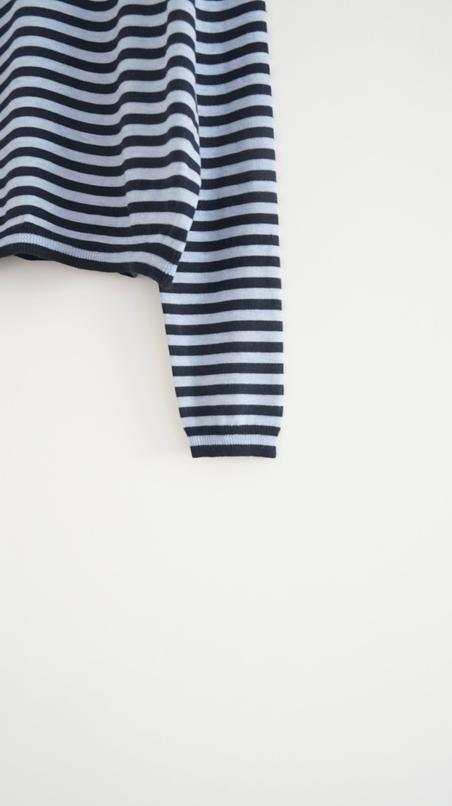 minimalist striped sweater in navy (pre-order)