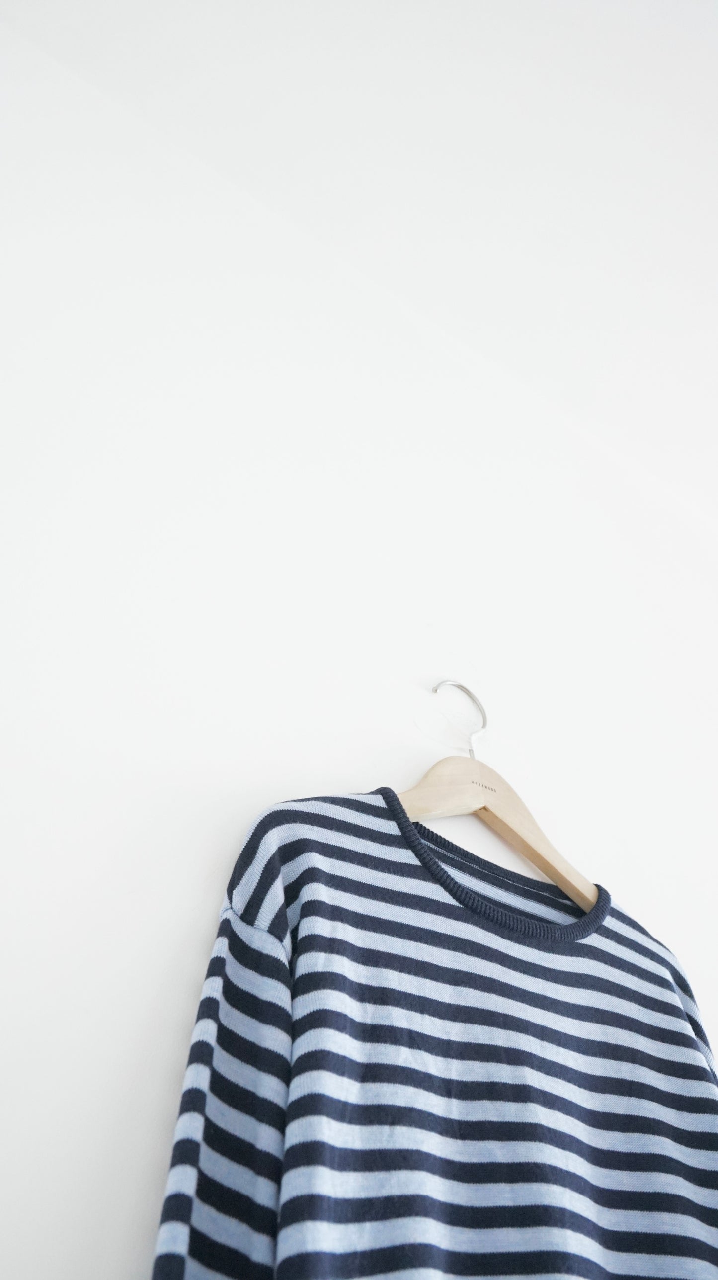 minimalist striped sweater in navy (pre-order)