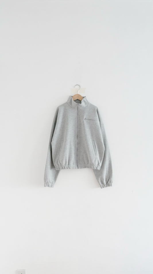 axel zip-up jacket in grey (pre-order)