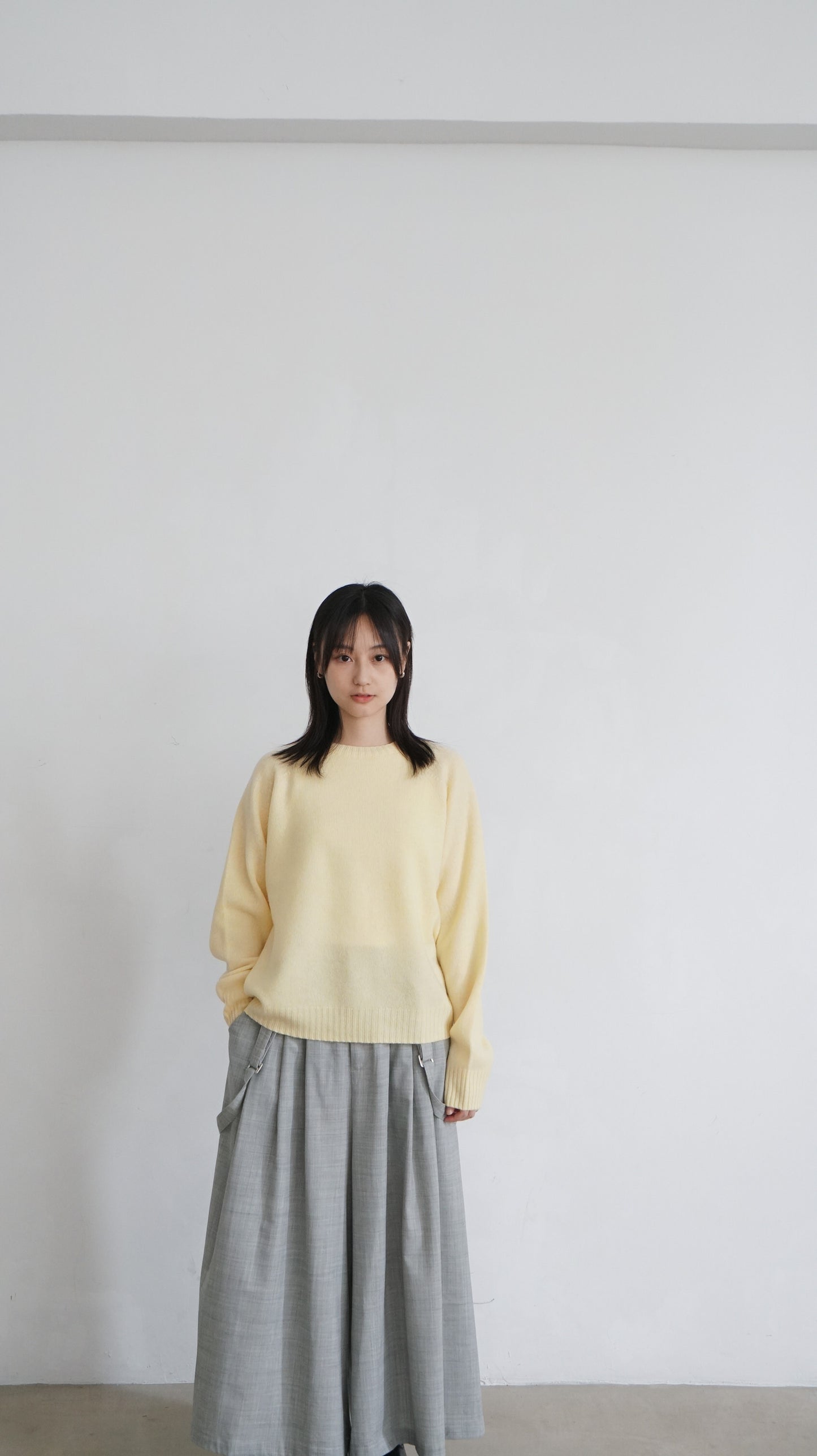 classic wool sweater in lemon ( pre-order )