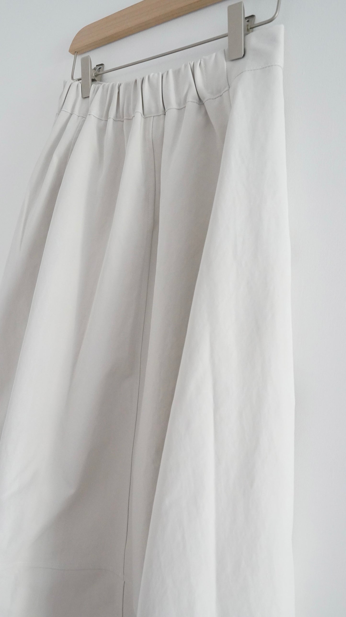 minimalist a-line long skirt in ice ( pre-order )