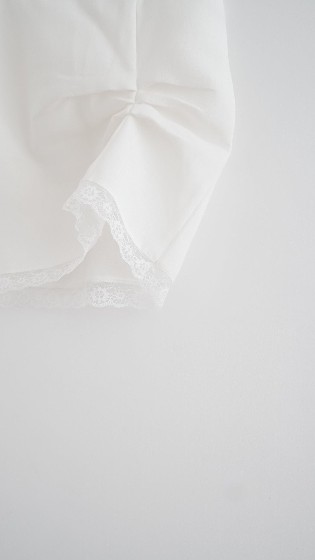 victoria lace trim camisole top in white (pre-order)