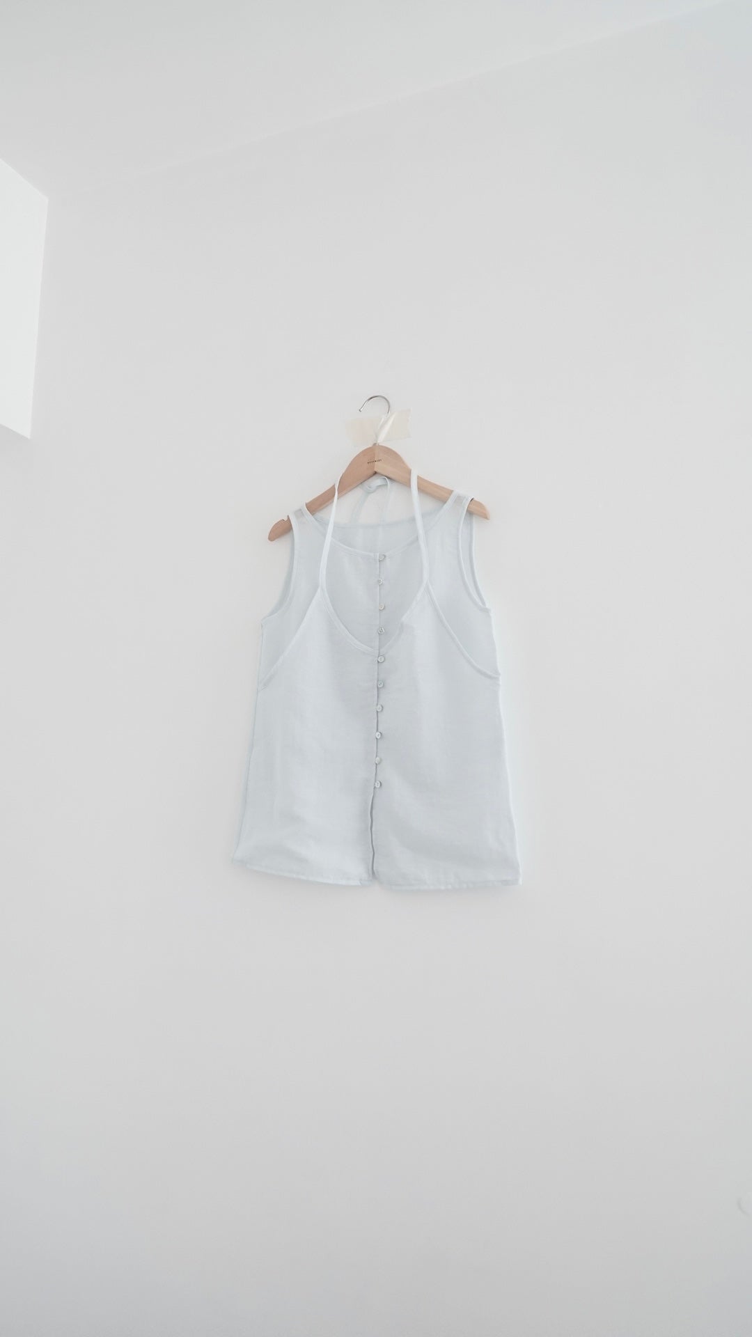 pearl sheer layering top set in sora (pre-order)