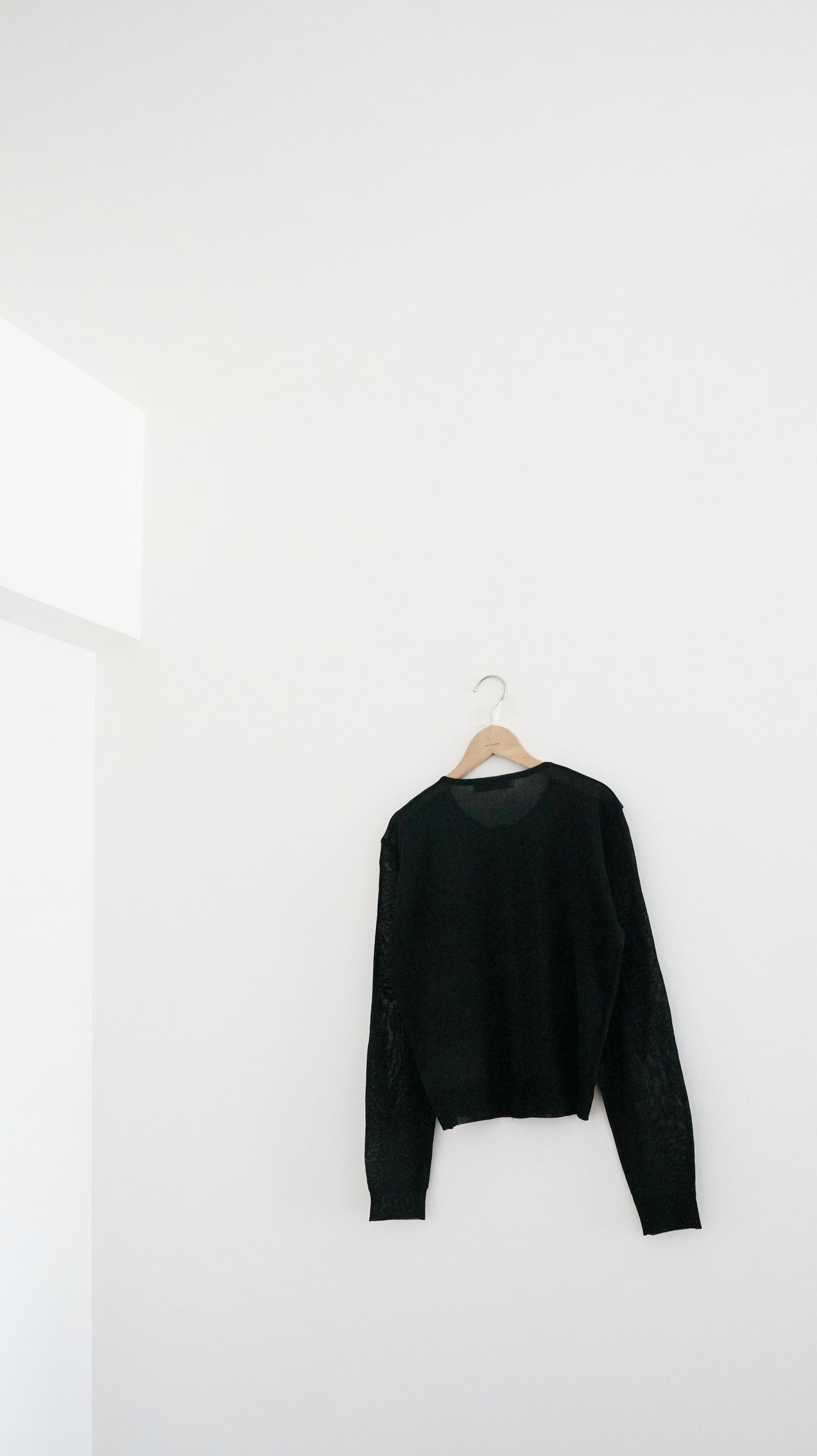 airy sheer cardigan in black (pre-order)